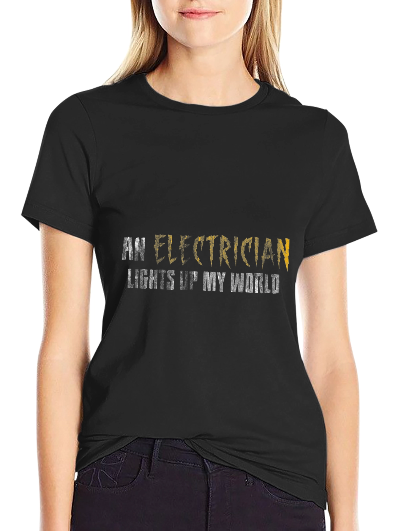 Electrician Lights Up My World T-Shirt