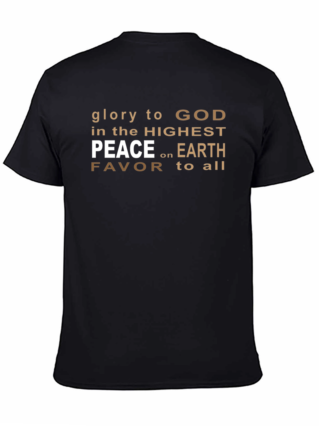 Glory to God Black Graphic T-Shirt