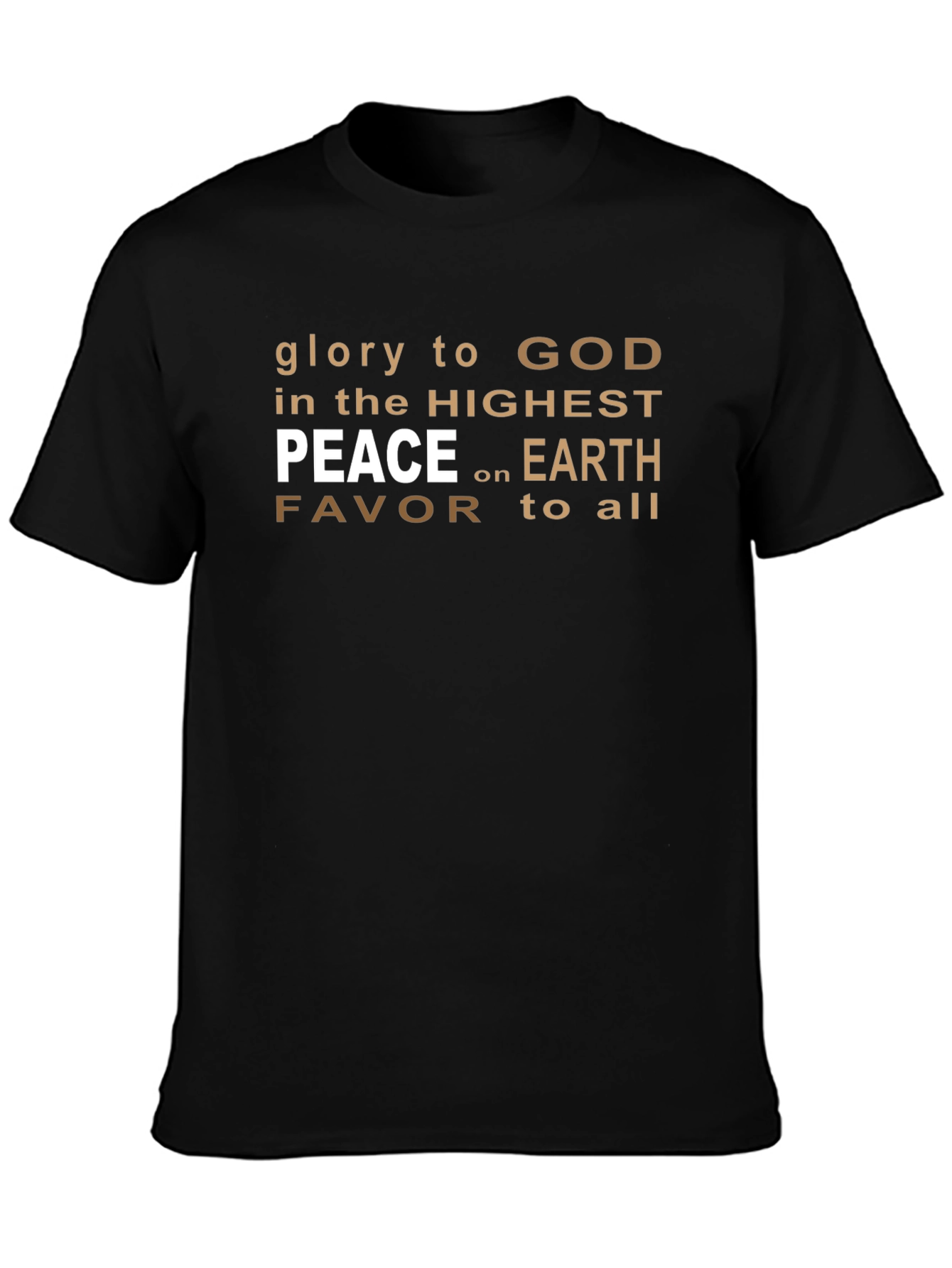 Glory to God Black Graphic T-Shirt