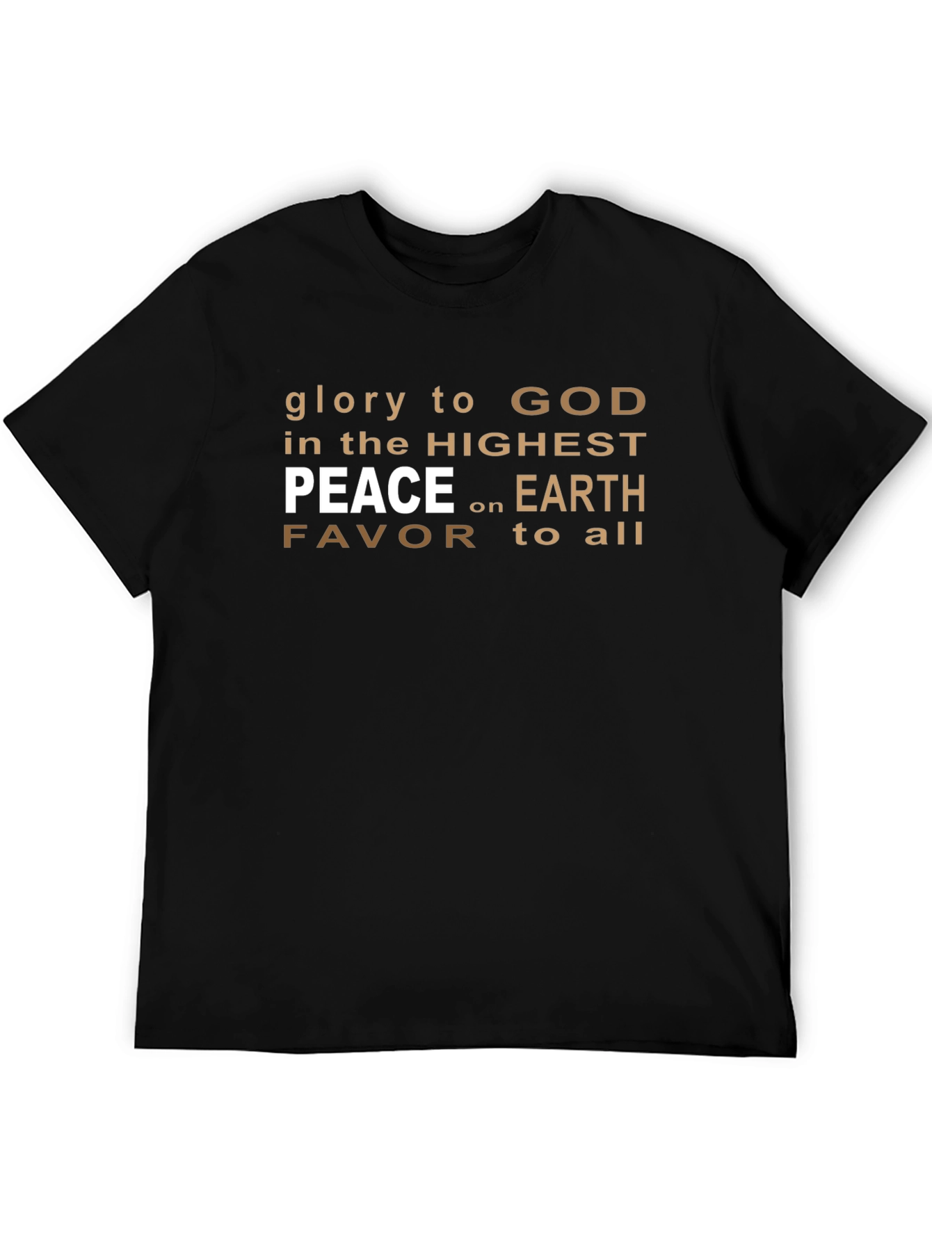 Glory to God Black Graphic T-Shirt