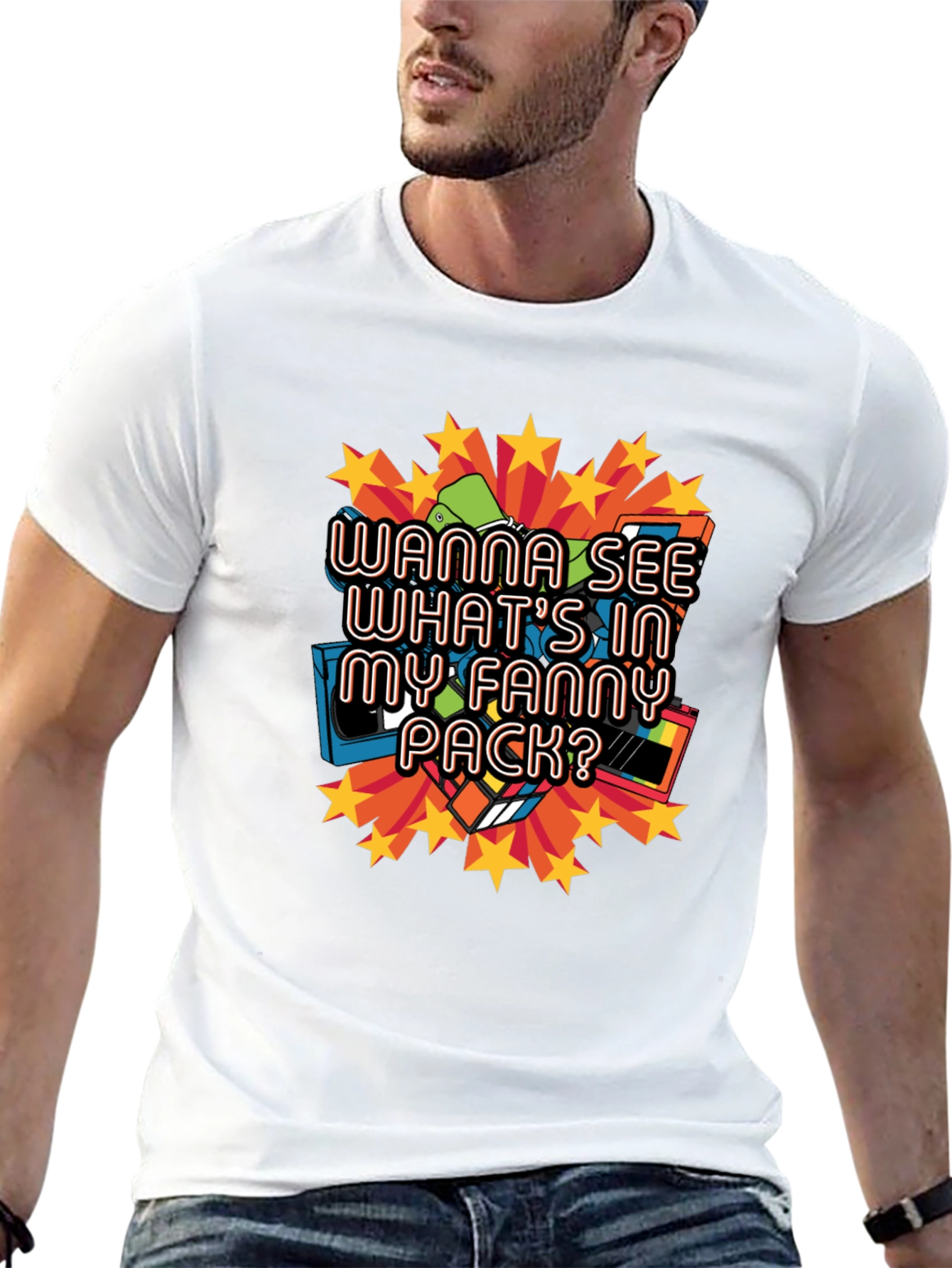 Wanna See My Fanny Pack T-Shirt - Retro Style