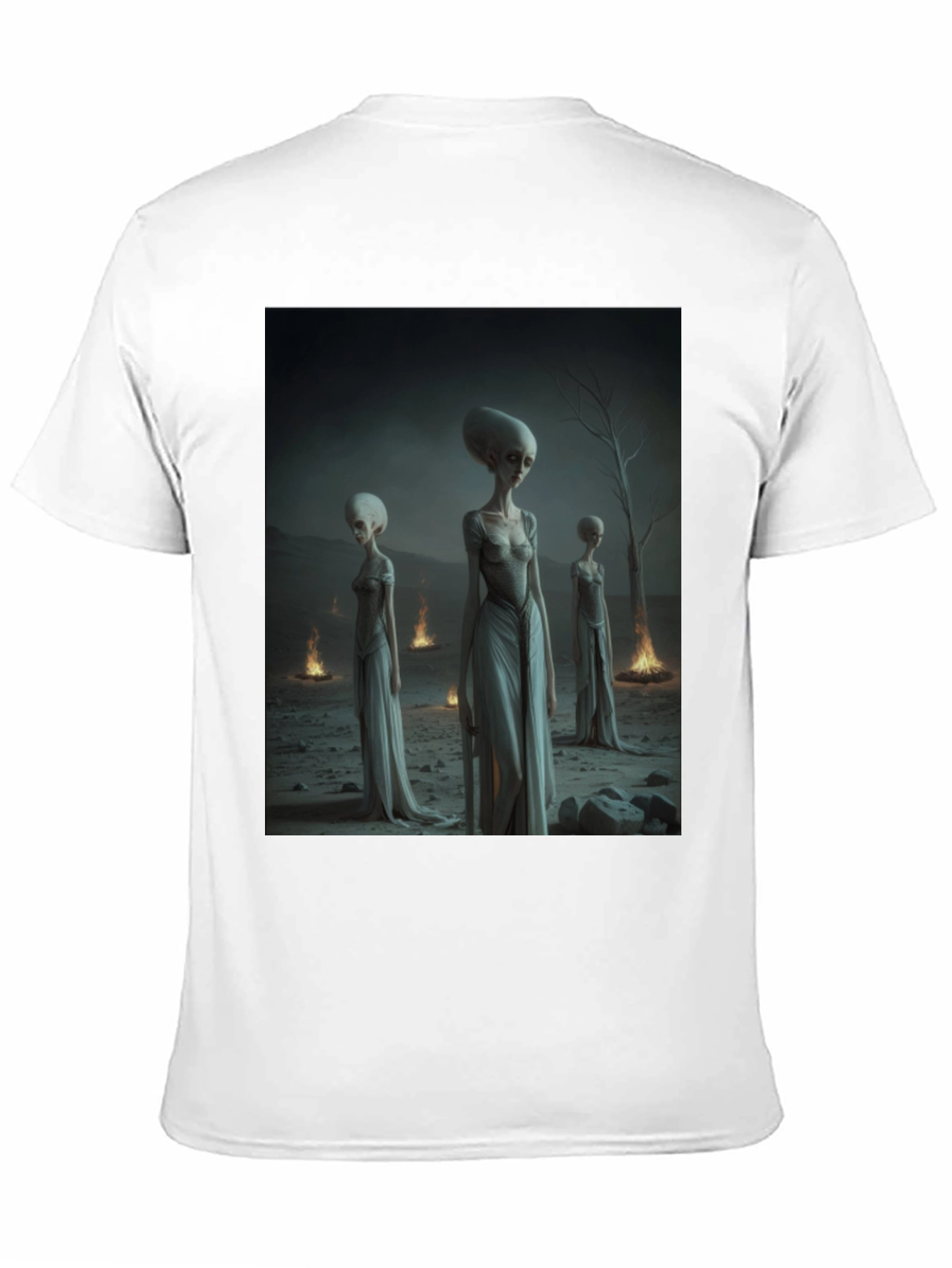 Alien Gathering Black T-Shirt