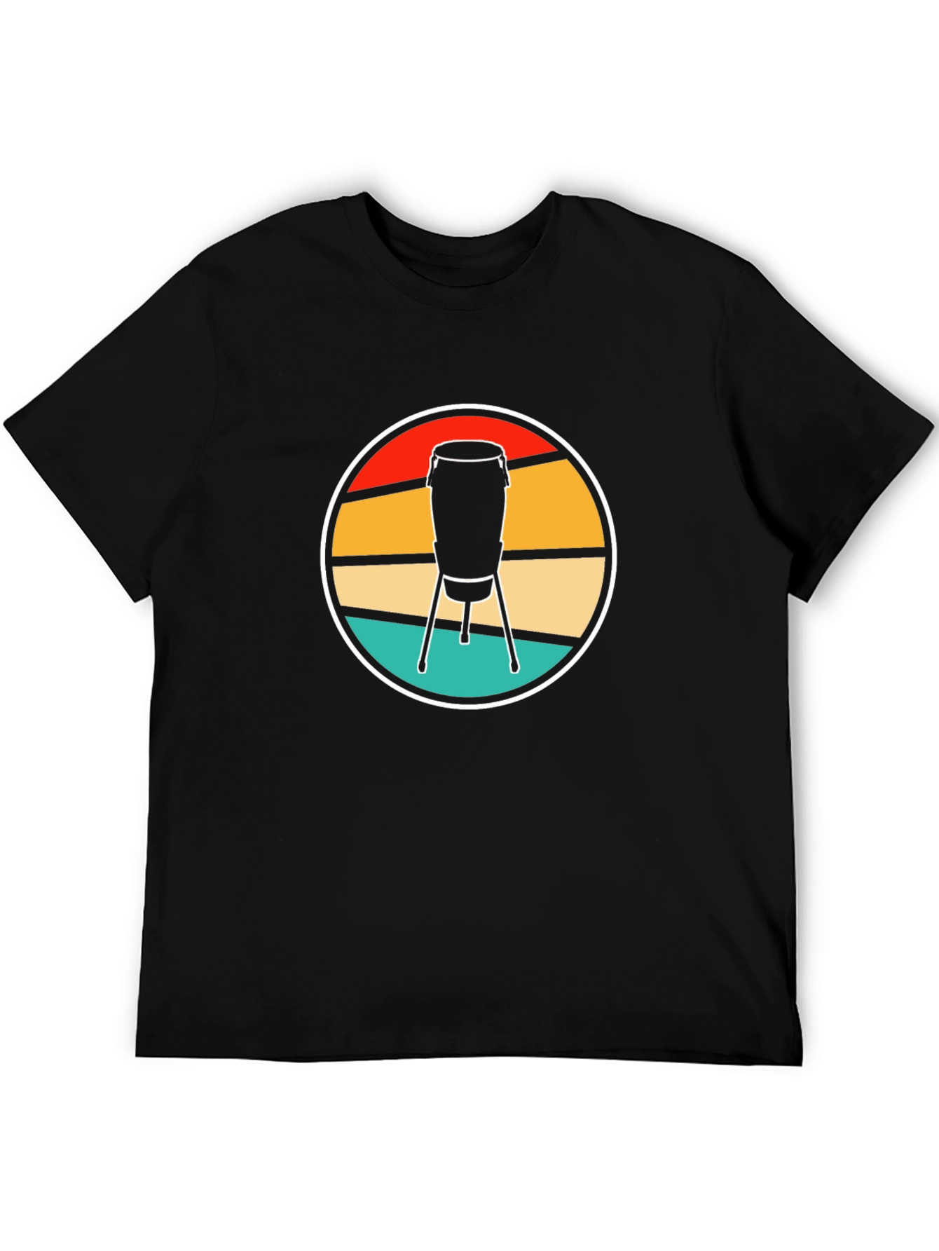 Retro Conga Drum T-Shirt - Music Lover Tee