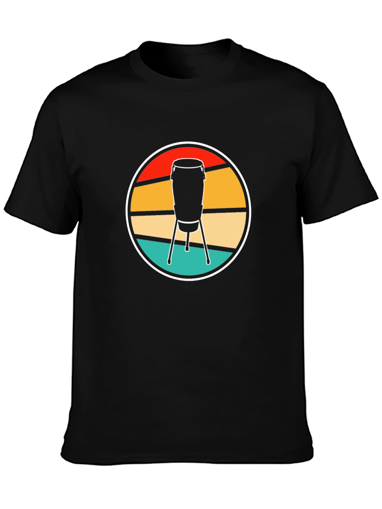 Retro Conga Drum T-Shirt - Music Lover Tee