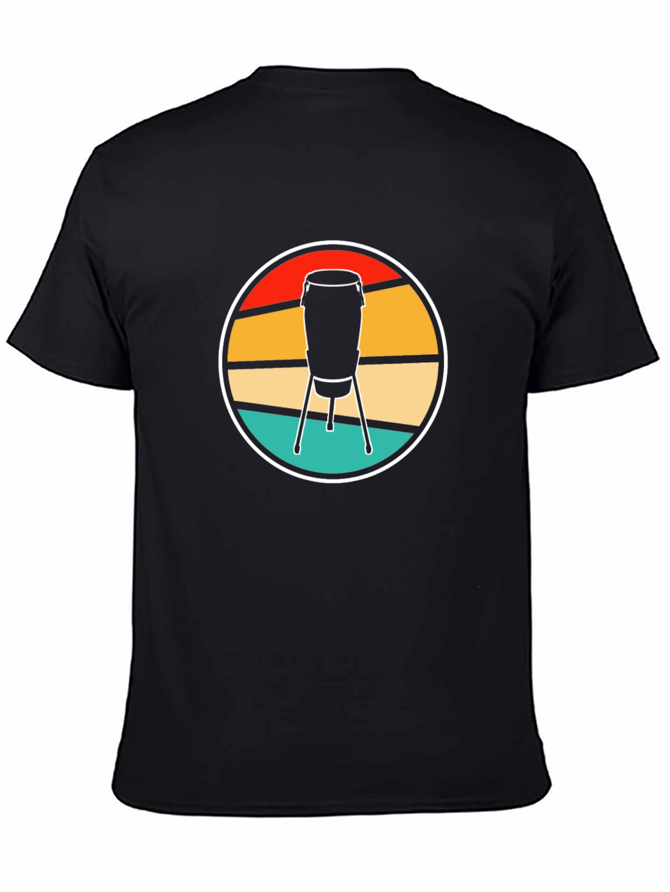Retro Conga Drum T-Shirt - Music Lover Tee