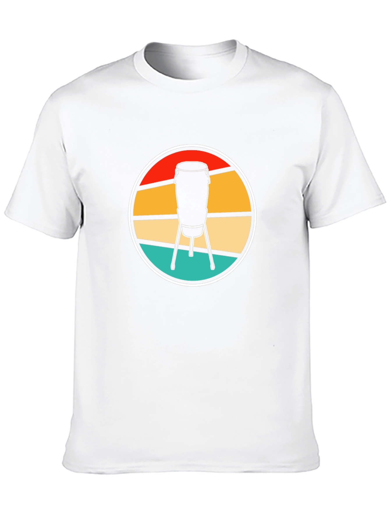 Retro Conga Drum T-Shirt - Music Lover Tee