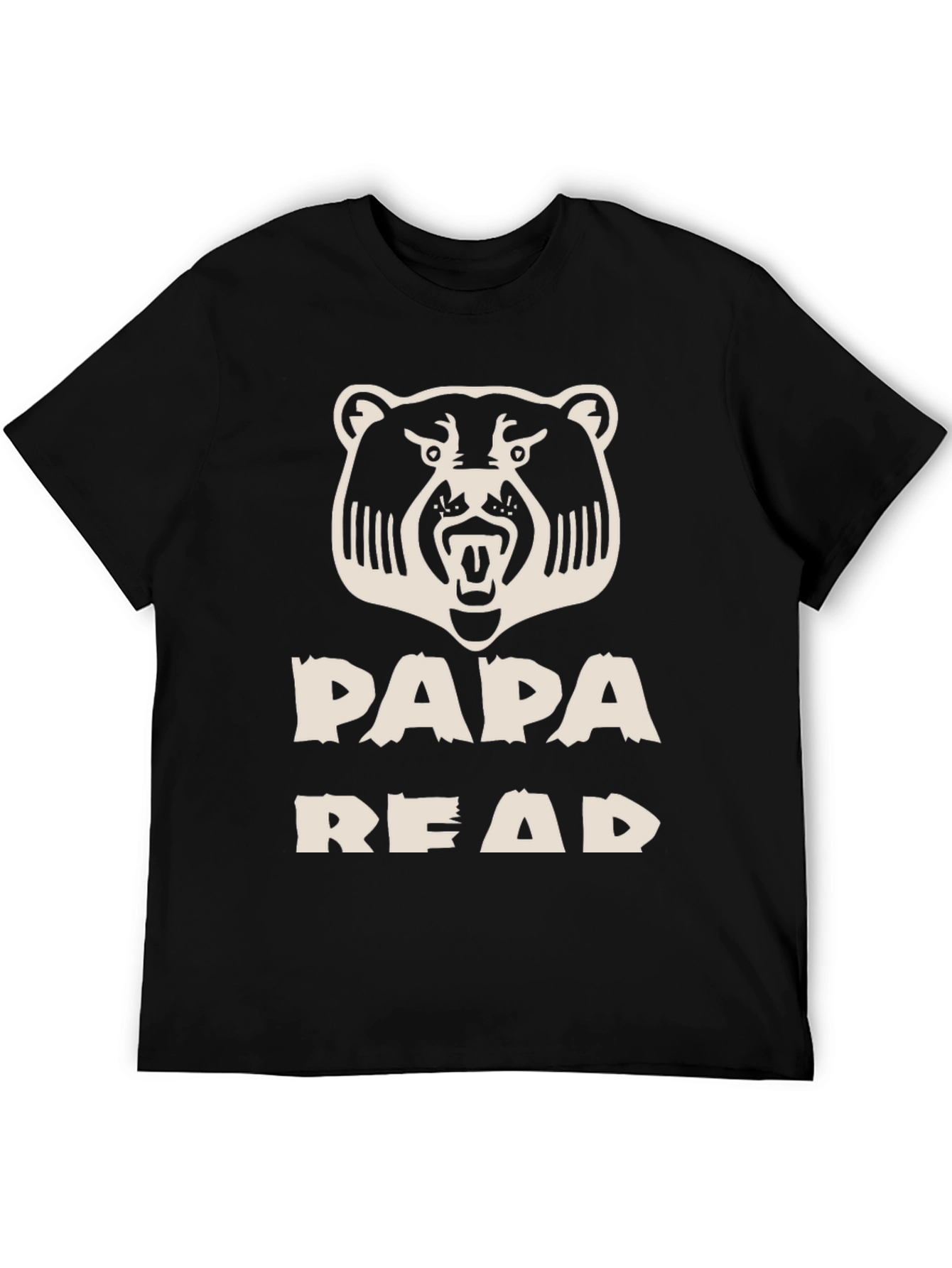 Papa Bear T-Shirt - Black Graphic Tee