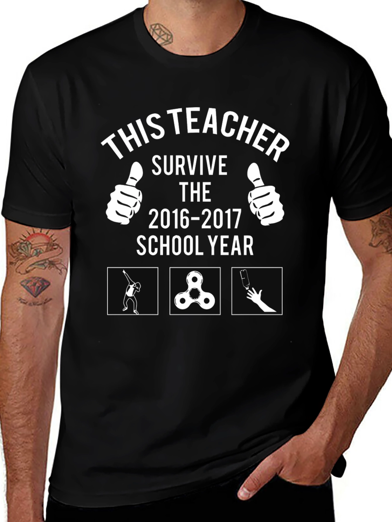 Teacher Survive 2016-2017 School Year T-Shirt