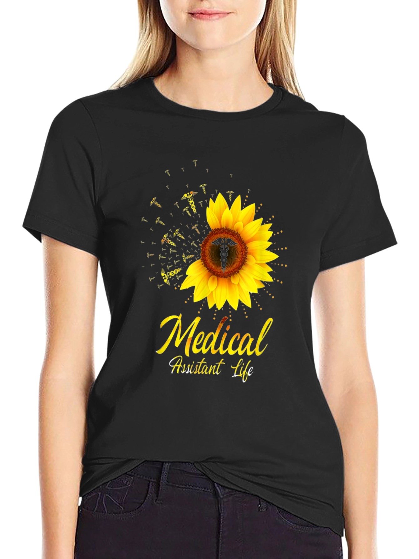 Medical Assistant Life Sunflower T-Shirt