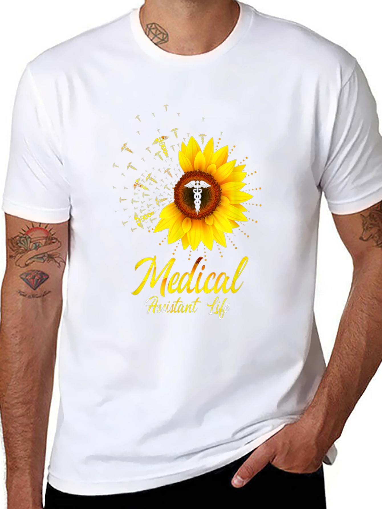 Medical Assistant Life Sunflower T-Shirt