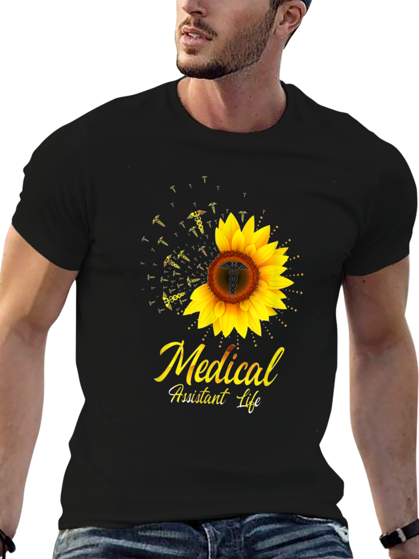 Medical Assistant Life Sunflower T-Shirt