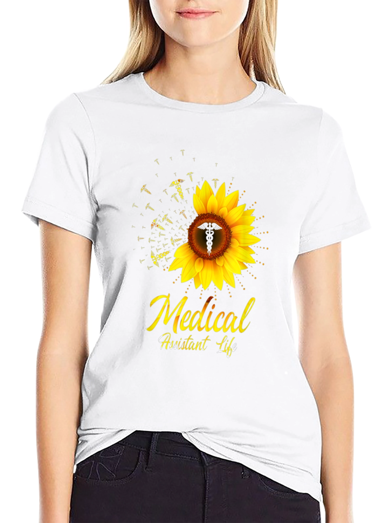 Medical Assistant Life Sunflower T-Shirt