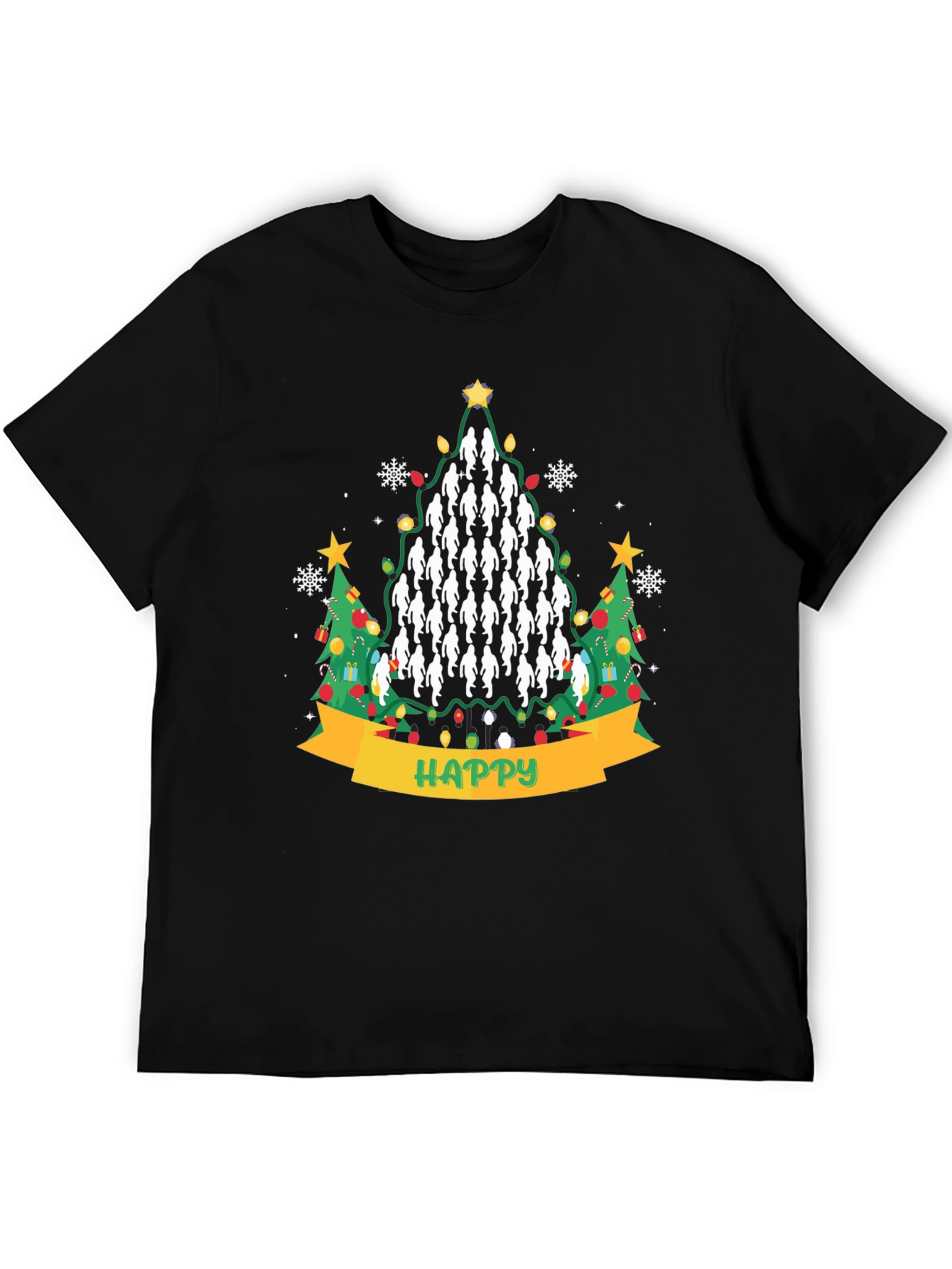 Bigfoot Christmas T-Shirt | Funny Sasquatch Holiday Tee | Christmas Tree Graphic Shirt | Gift for Bigfoot Fans | Free Shipping $50+