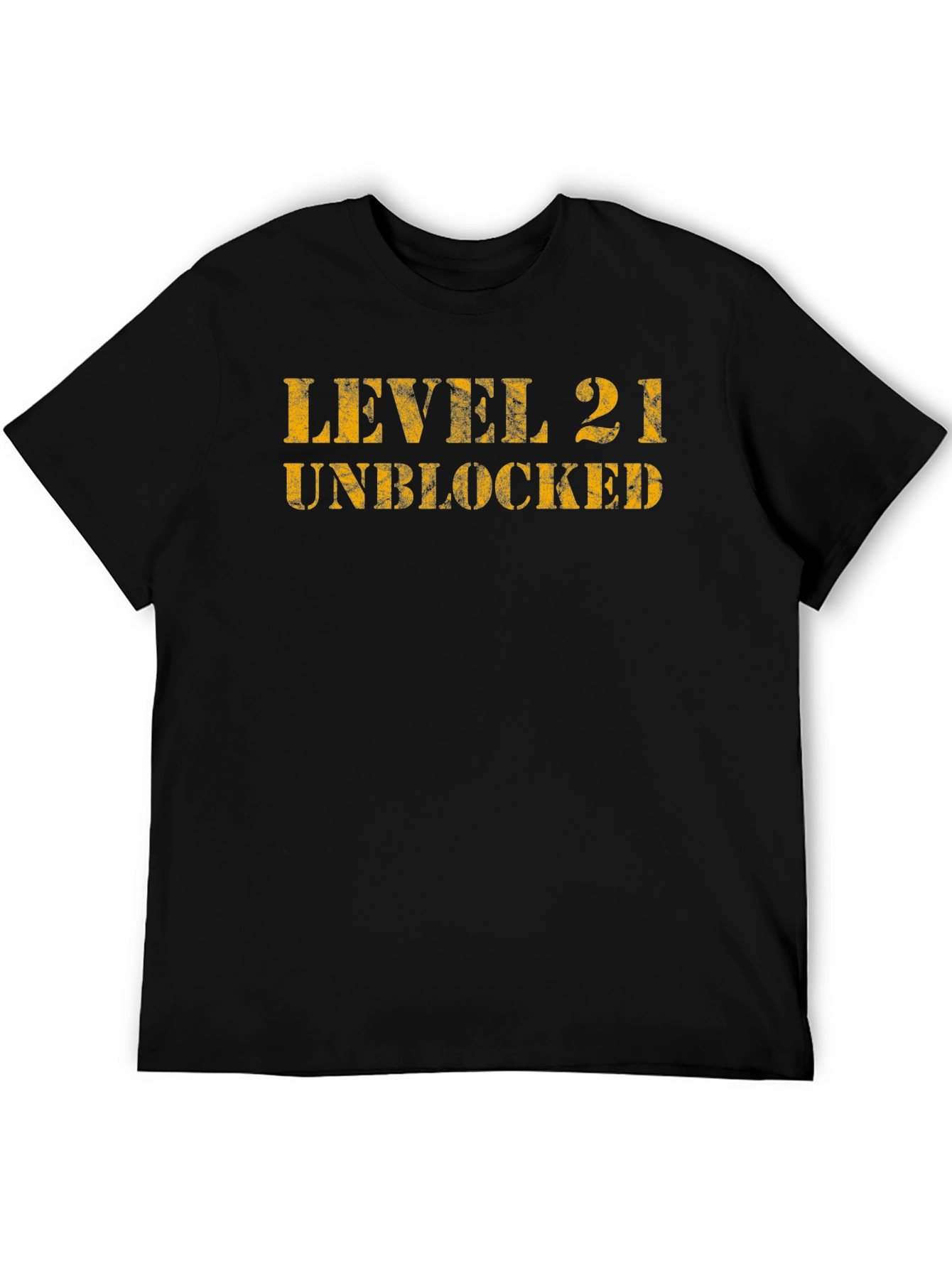 Level 21 Unlocked T-Shirt - Birthday Gift Tee