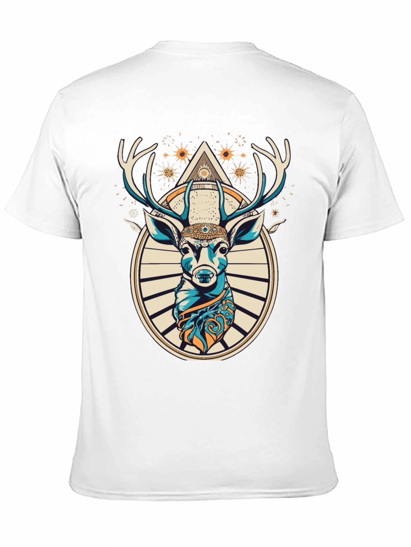 Mystic Deer Graphic Tee - Unique Animal Design