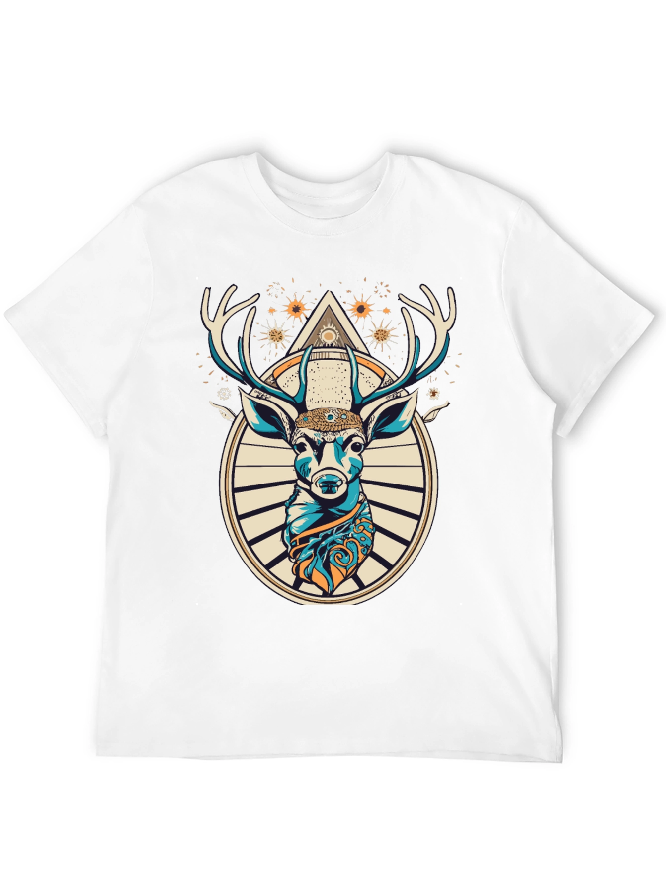 Mystic Deer Graphic Tee - Unique Animal Design