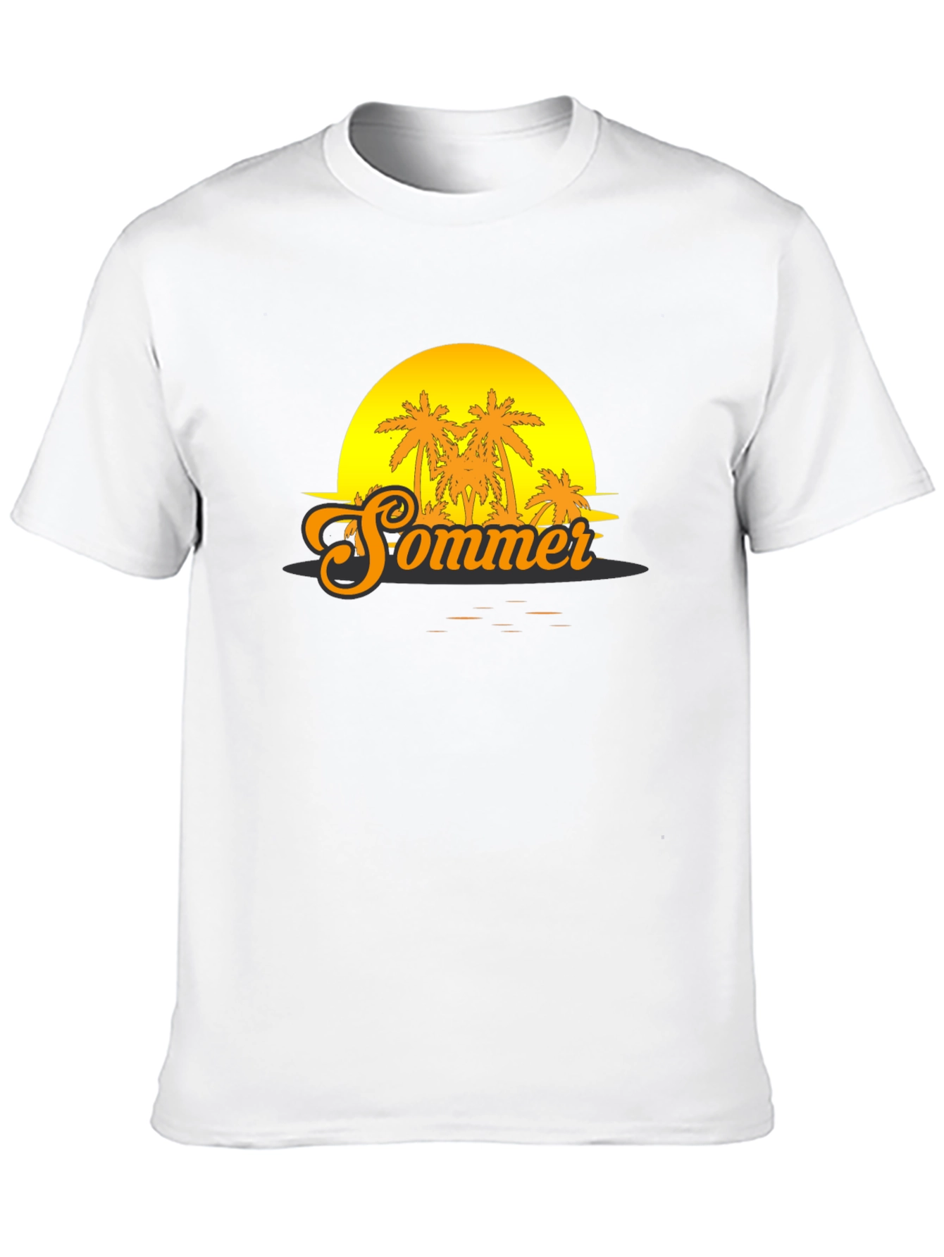 Sommer Sunset T-Shirt - Tropical Palm Tree Graphic Tee