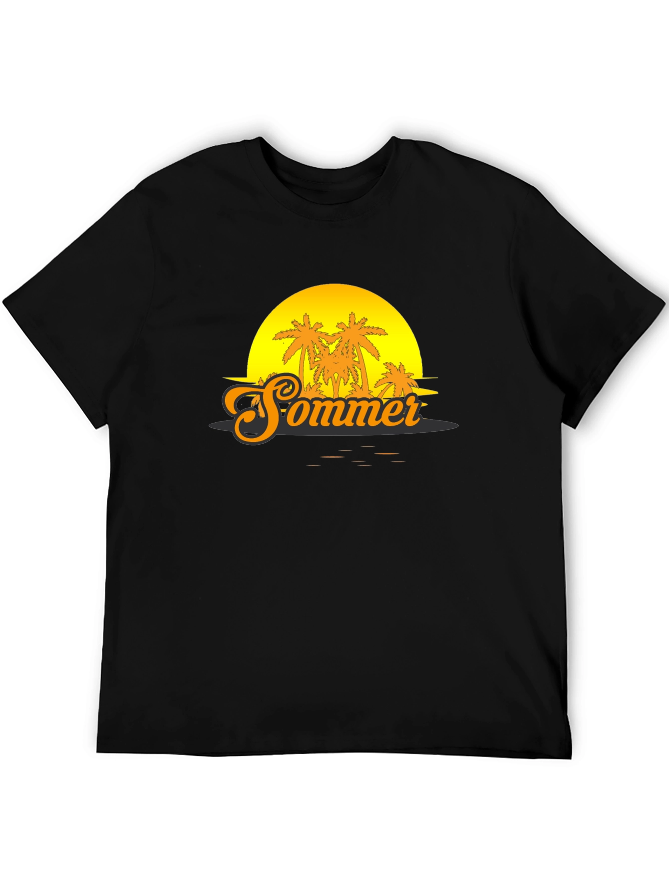 Sommer Sunset T-Shirt - Tropical Palm Tree Graphic Tee