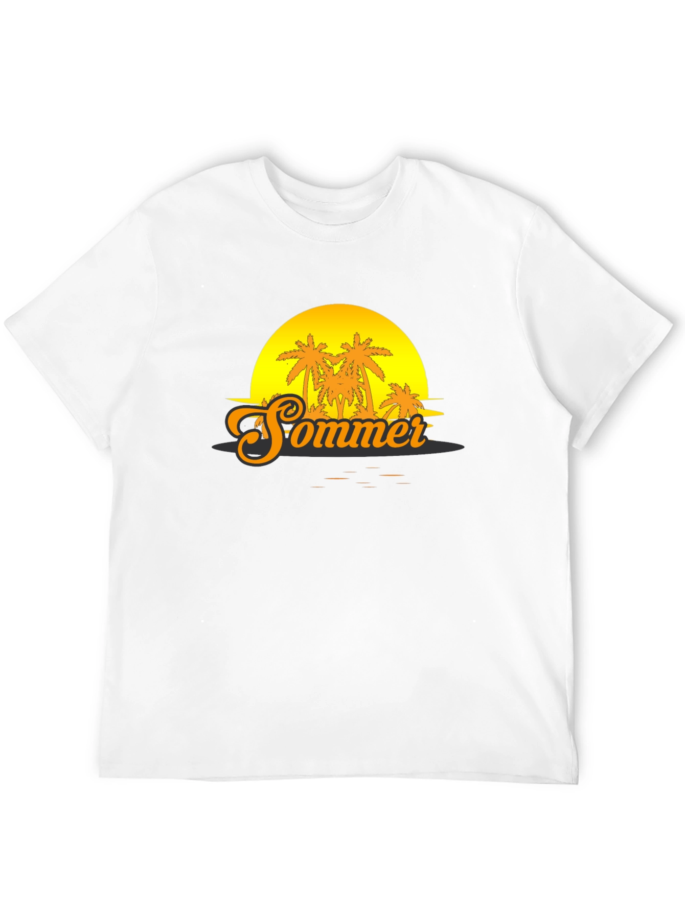 Sommer Sunset T-Shirt - Tropical Palm Tree Graphic Tee