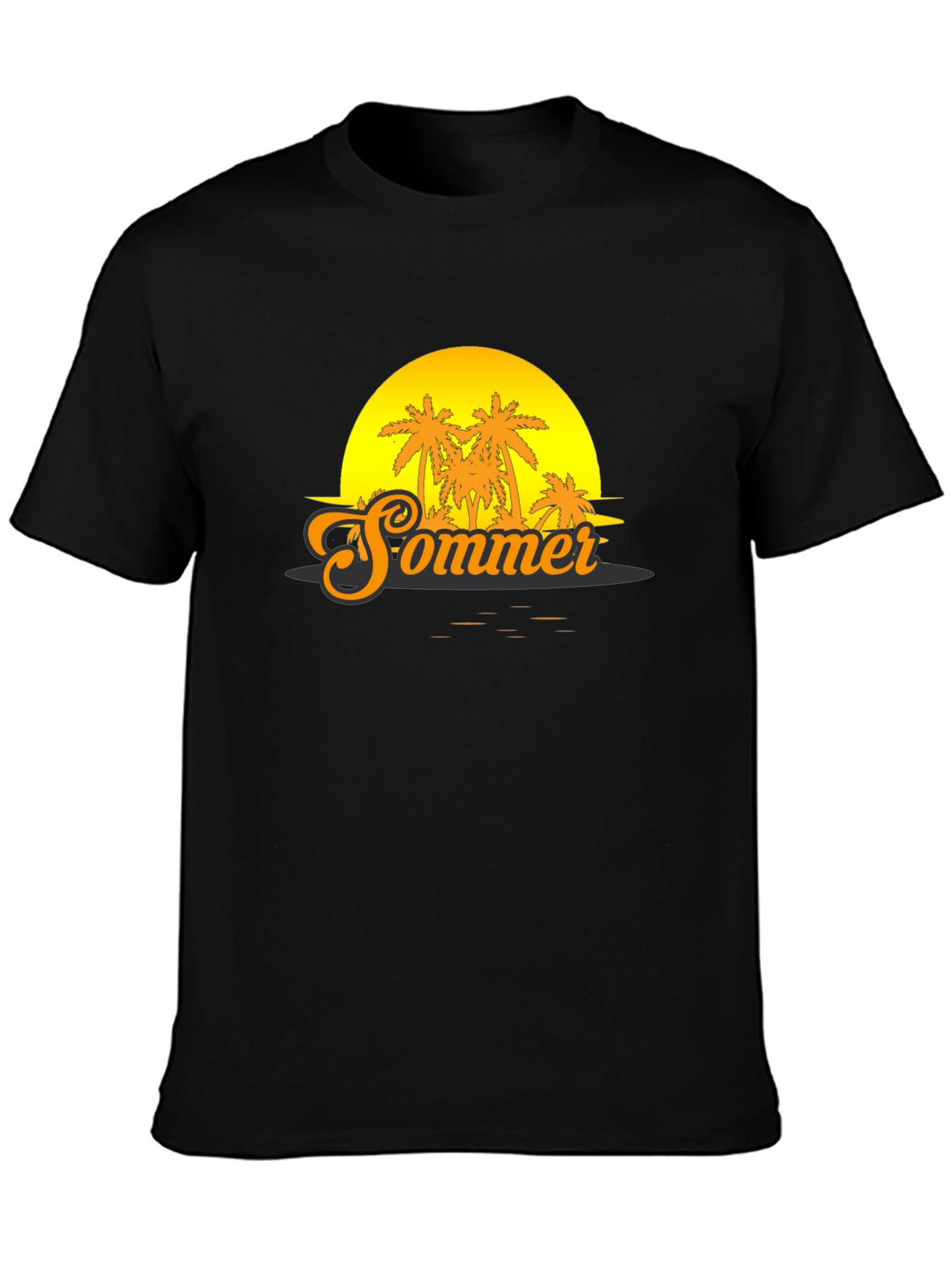 Sommer Sunset T-Shirt - Tropical Palm Tree Graphic Tee