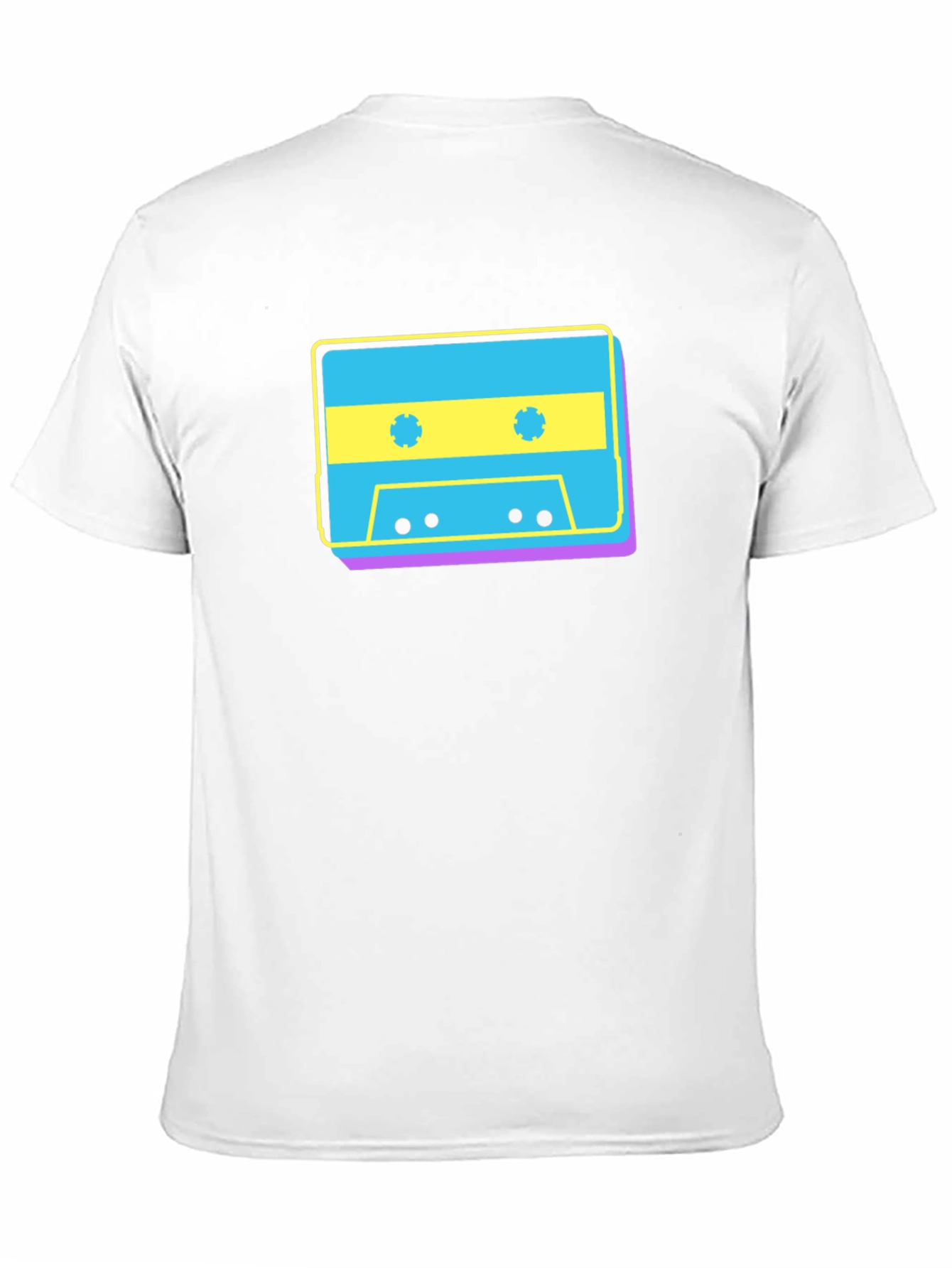 Retro Cassette Tape Graphic T-Shirt - Black