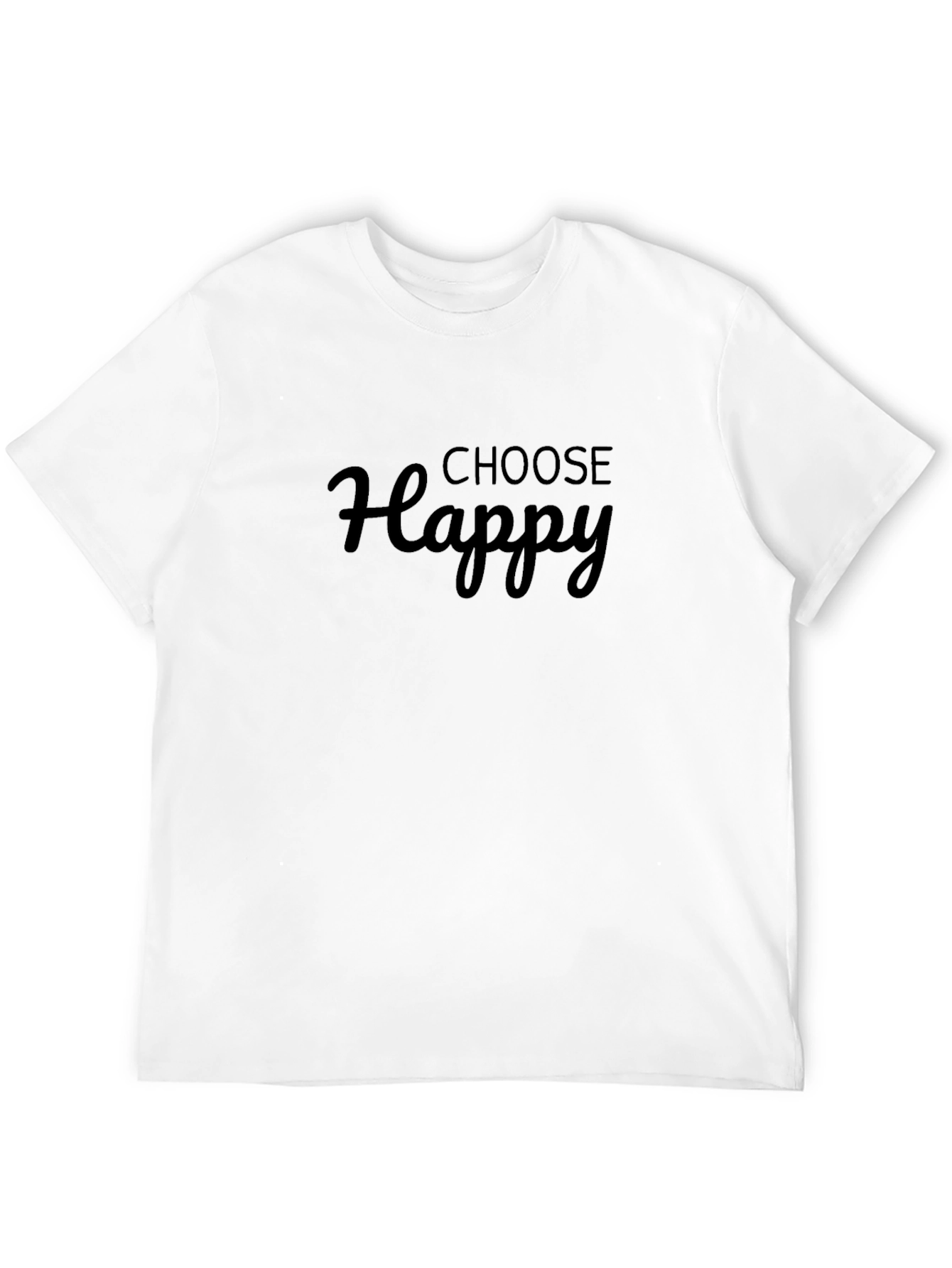 Choose Happy Black T-Shirt