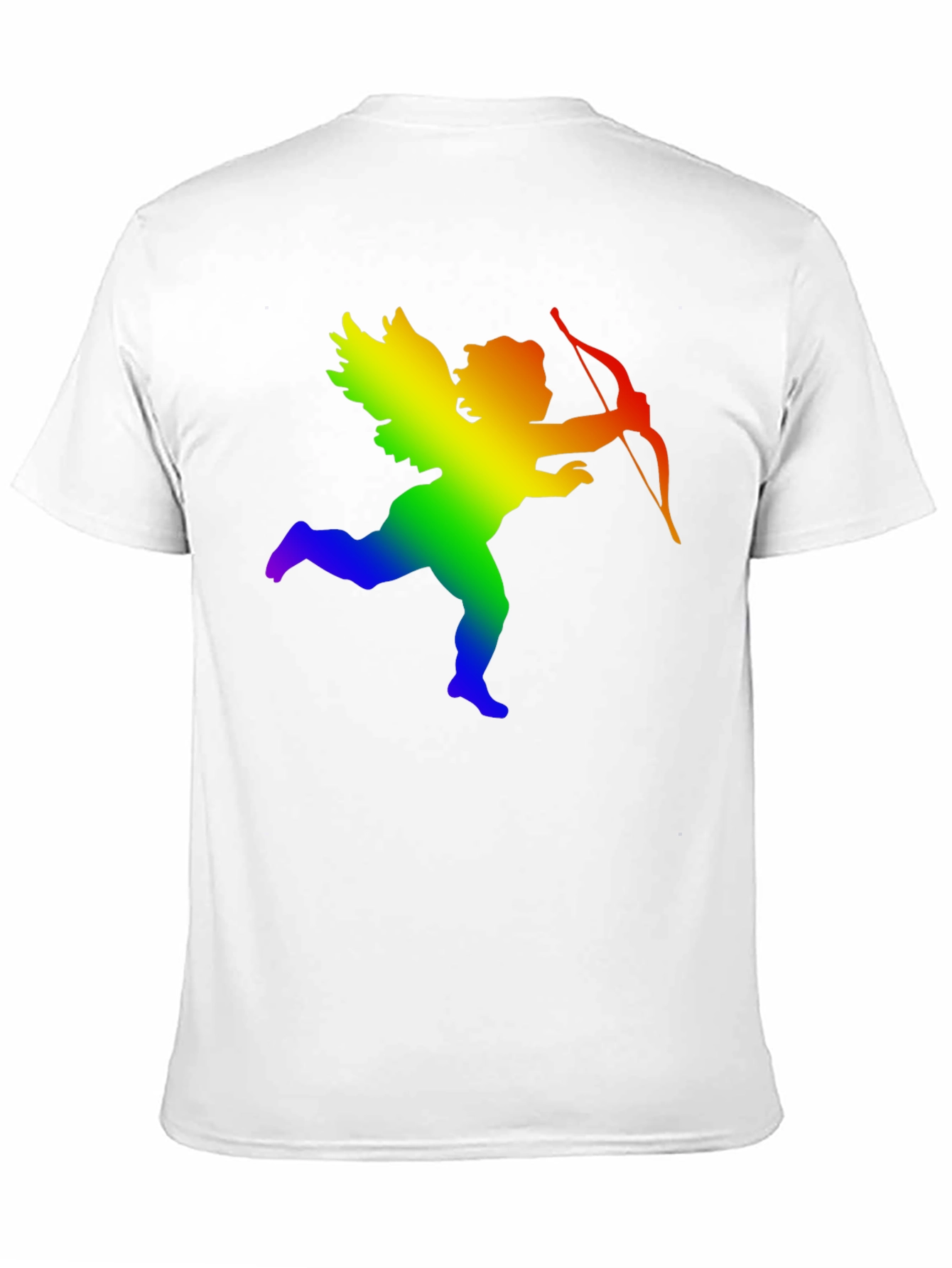 Rainbow Cupid Graphic Tee - Black