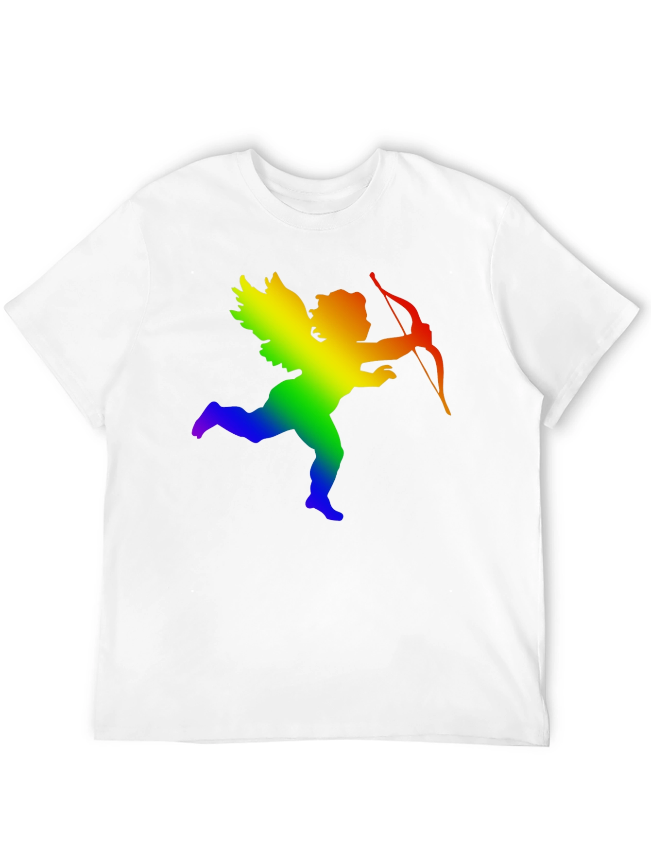 Rainbow Cupid Graphic Tee - Black