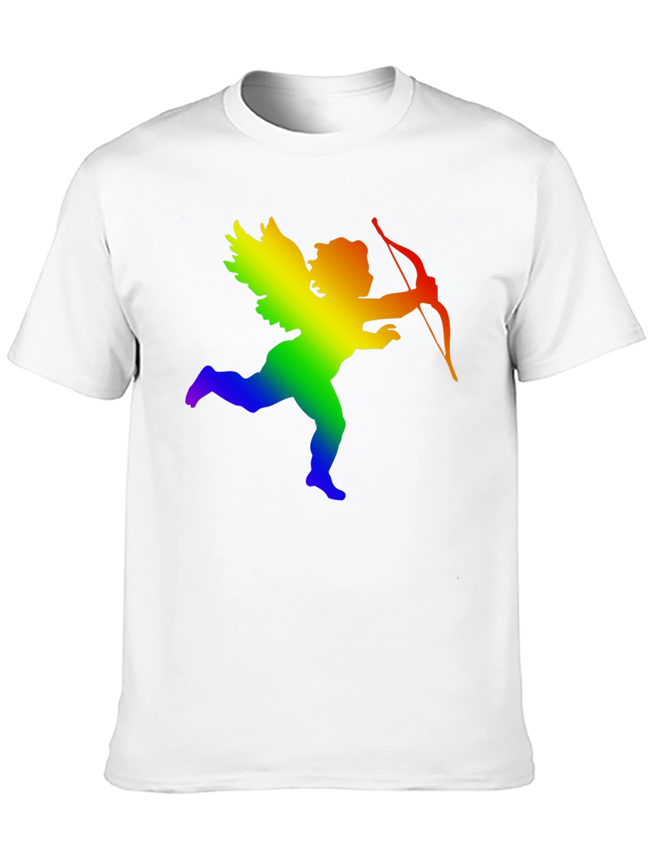 Rainbow Cupid Graphic Tee - Black
