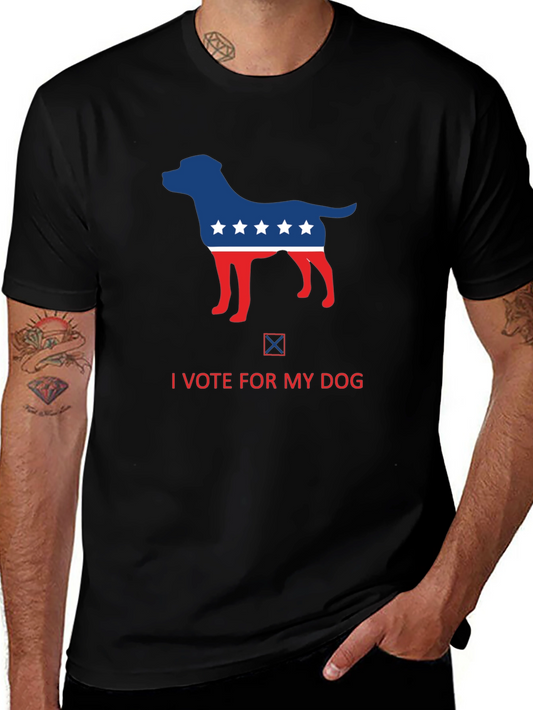 I Vote For My Dog Graphic Tee