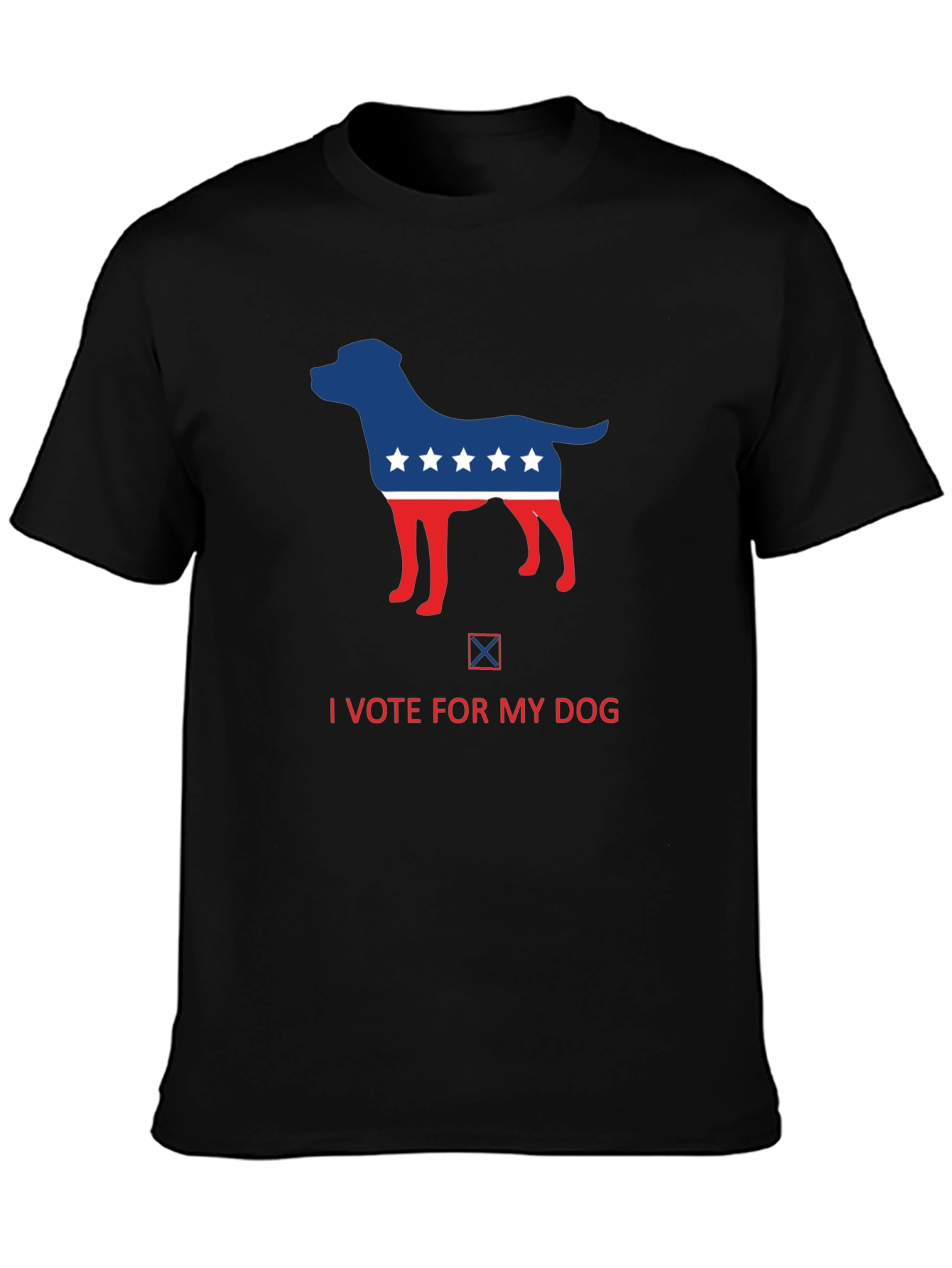 I Vote For My Dog Graphic Tee