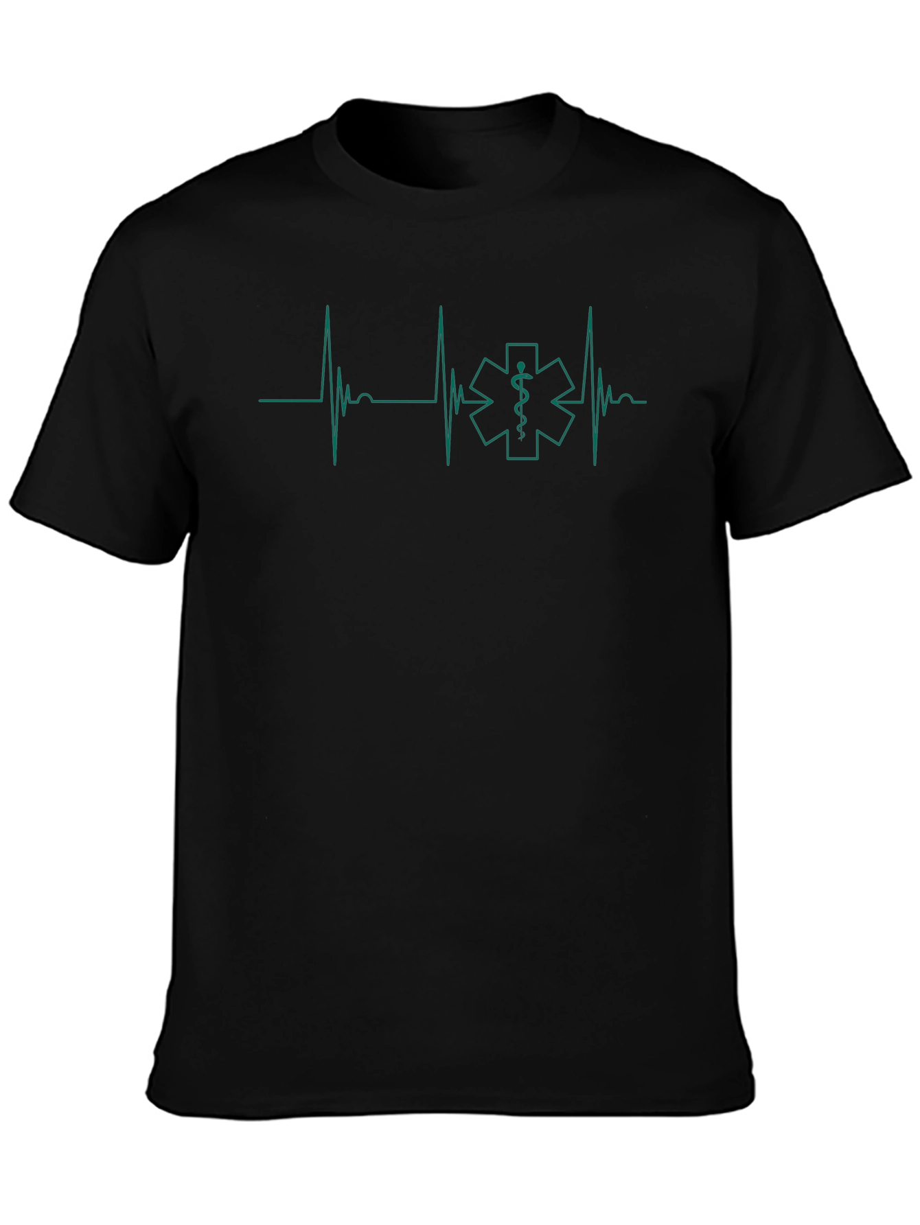 EMT Heartbeat T-Shirt - Star of Life Medical Tee