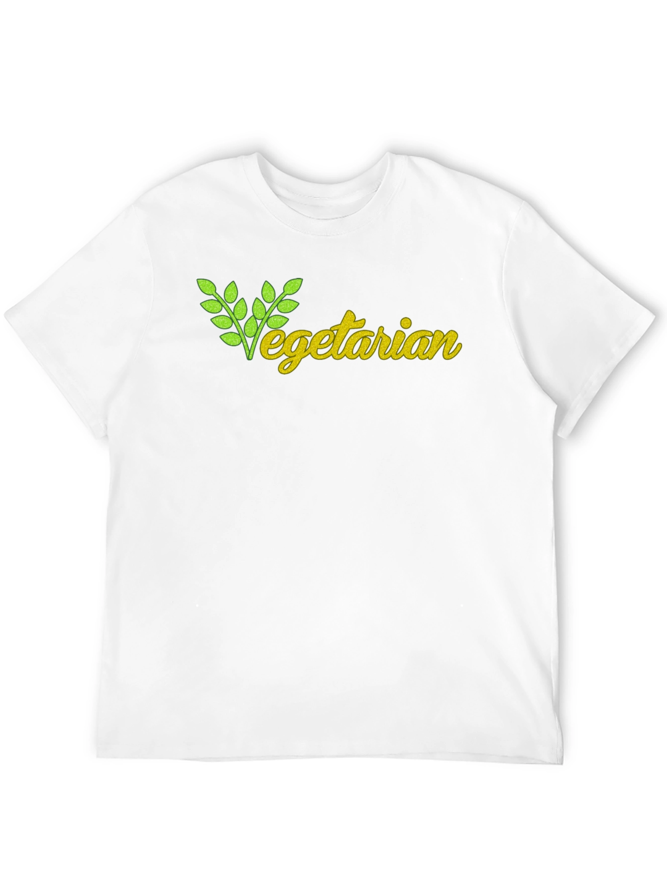 Vegetarian T-Shirt - Black Cotton Tee