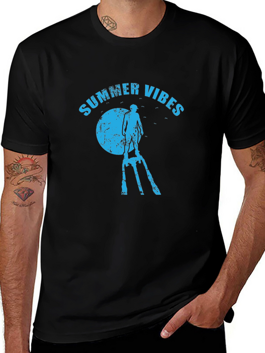 Summer Vibes T-Shirt | Beach Graphic Tee | Casual Summer Shirt | Vacation Outfit | Gift for Summer Lovers | Free Shipping $50+
