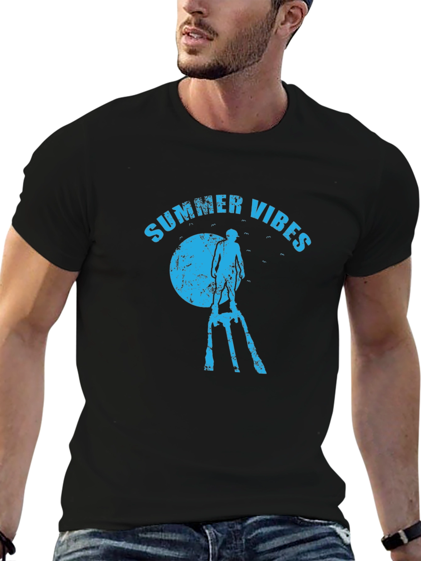 Summer Vibes T-Shirt | Beach Graphic Tee | Casual Summer Shirt | Vacation Outfit | Gift for Summer Lovers | Free Shipping $50+