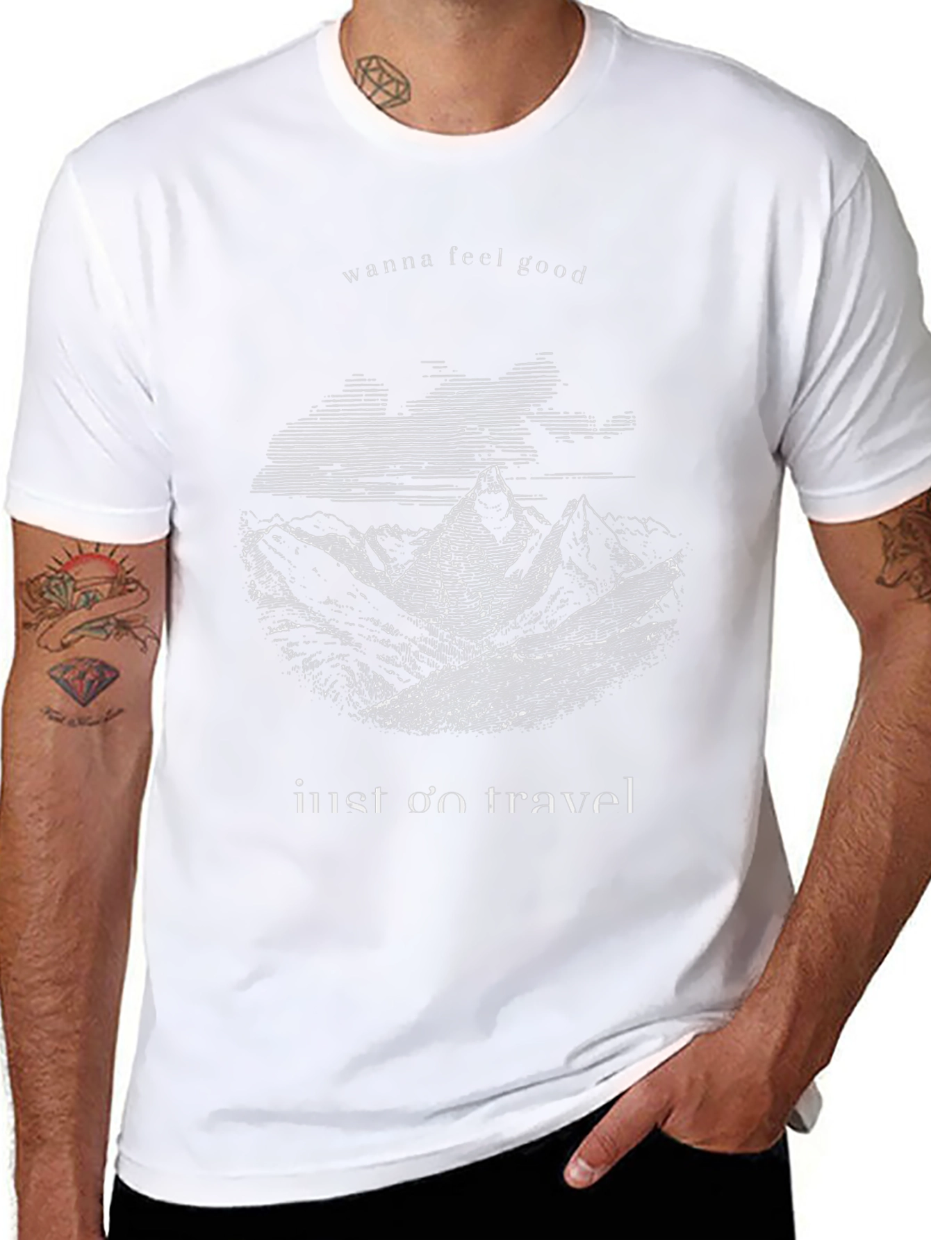 Mountain Graphic T-Shirt - Wanna Feel Good & Travel