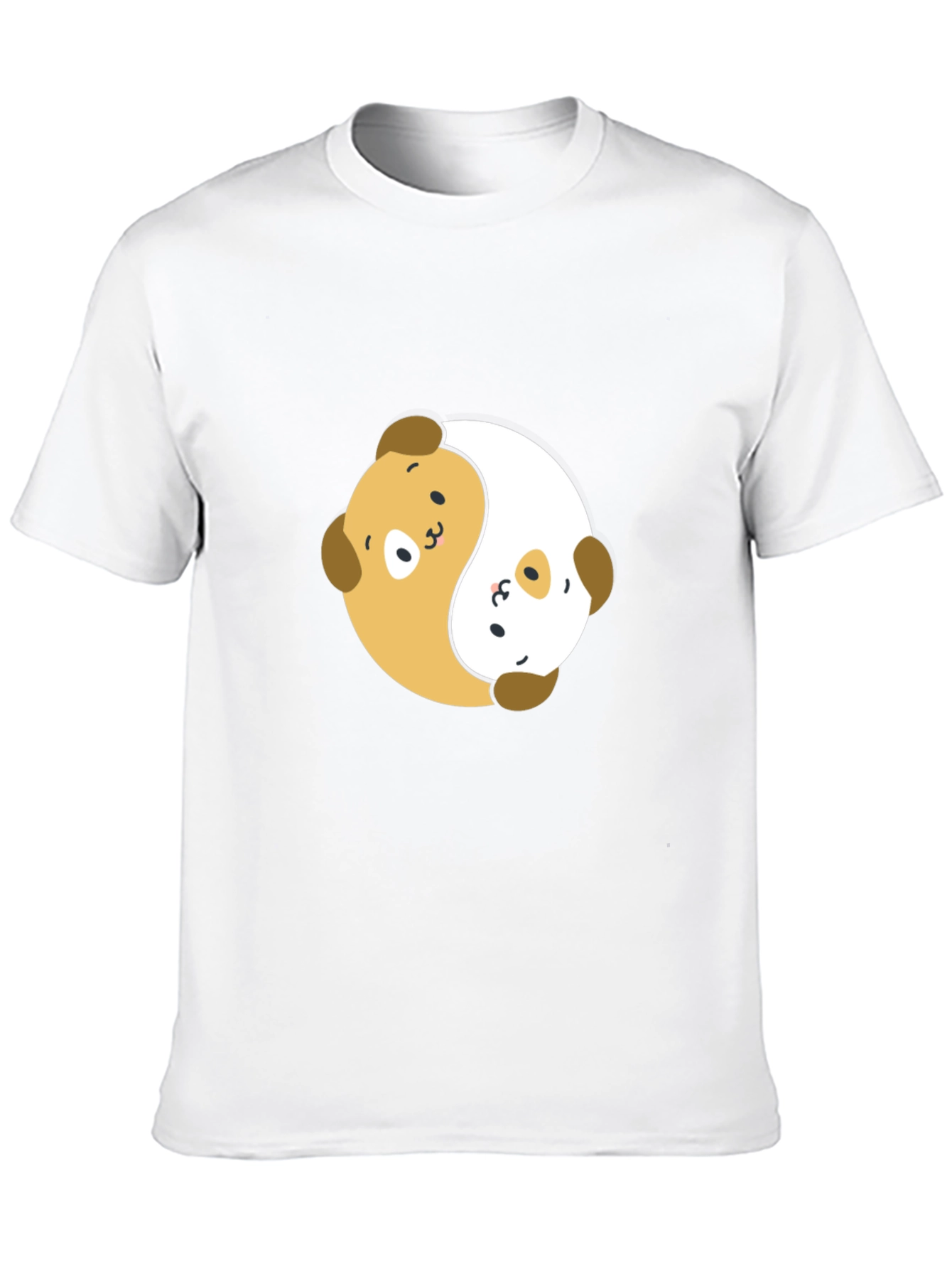 Yin Yang Puppy T-Shirt – Cute Dog Lover Graphic Tee