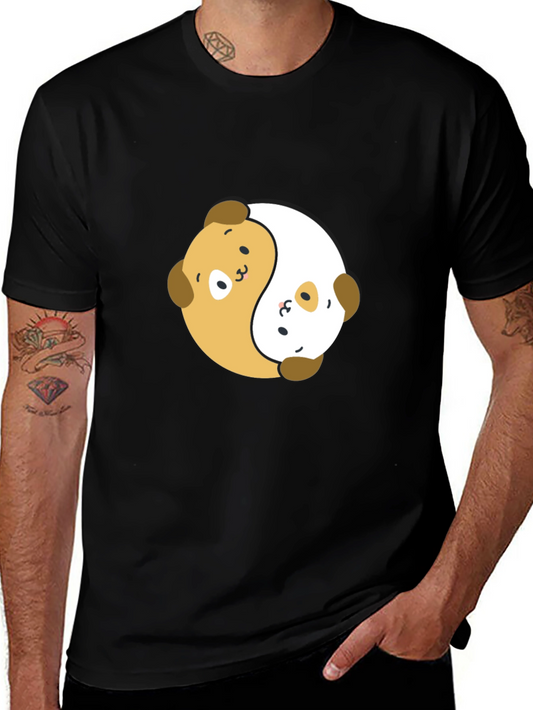 Yin Yang Puppy T-Shirt – Cute Dog Lover Graphic Tee