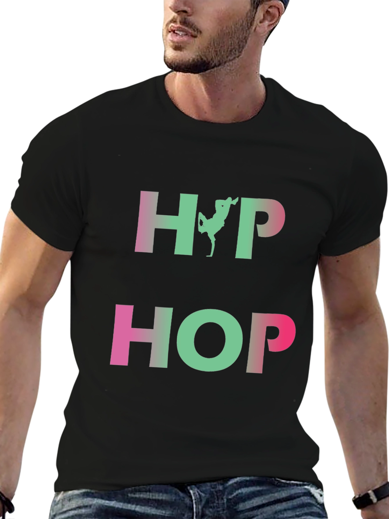 Hip Hop Graphic Tee - Trendy Casual Wear