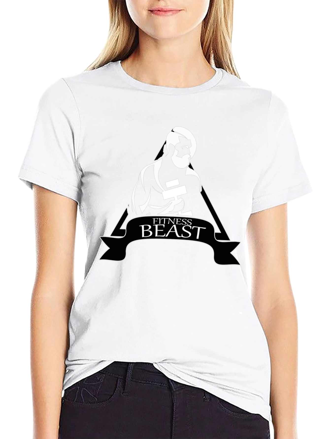 Fitness Beast Graphic T-Shirt - Black
