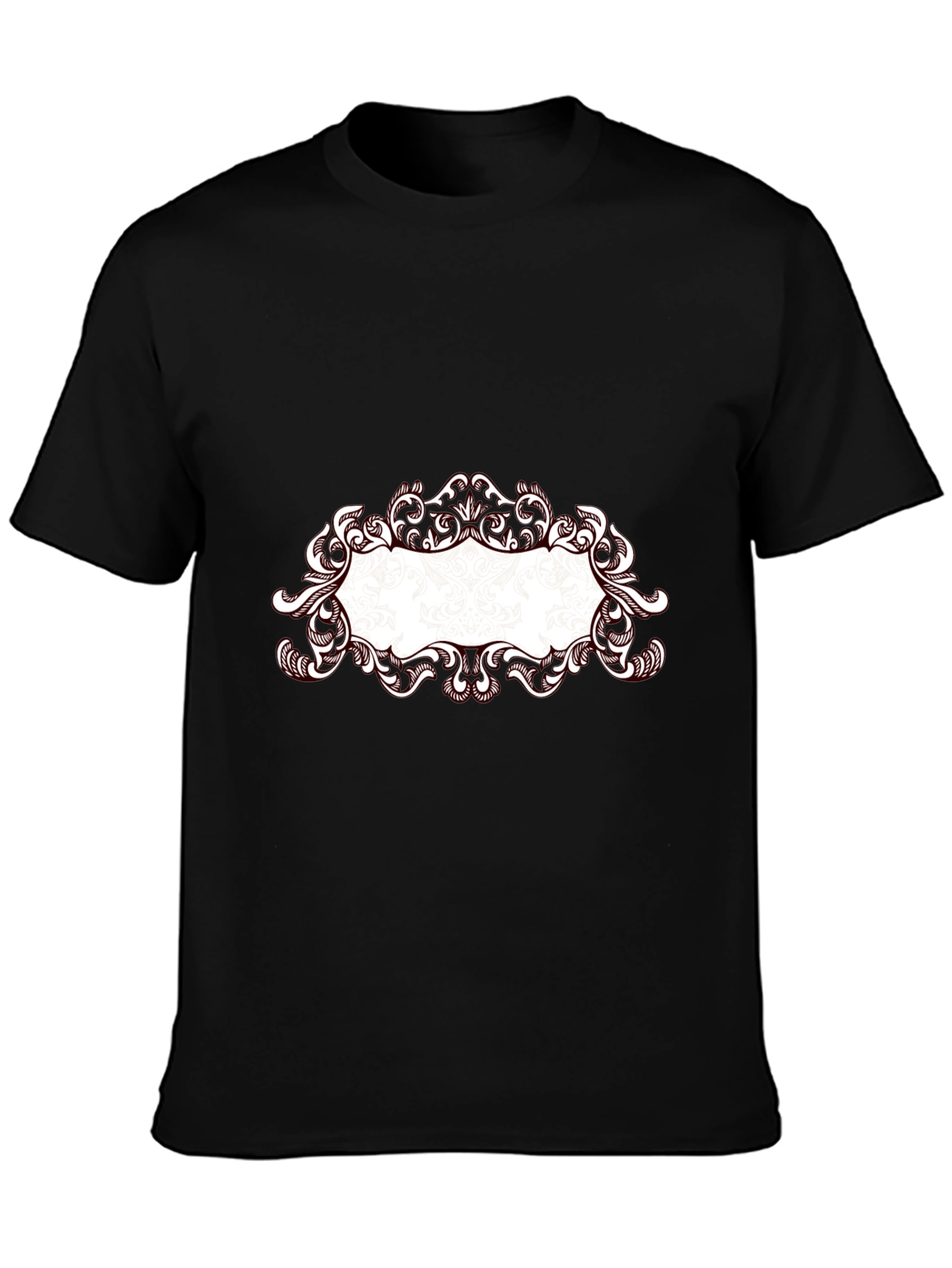 Elegant Frame Black T-Shirt