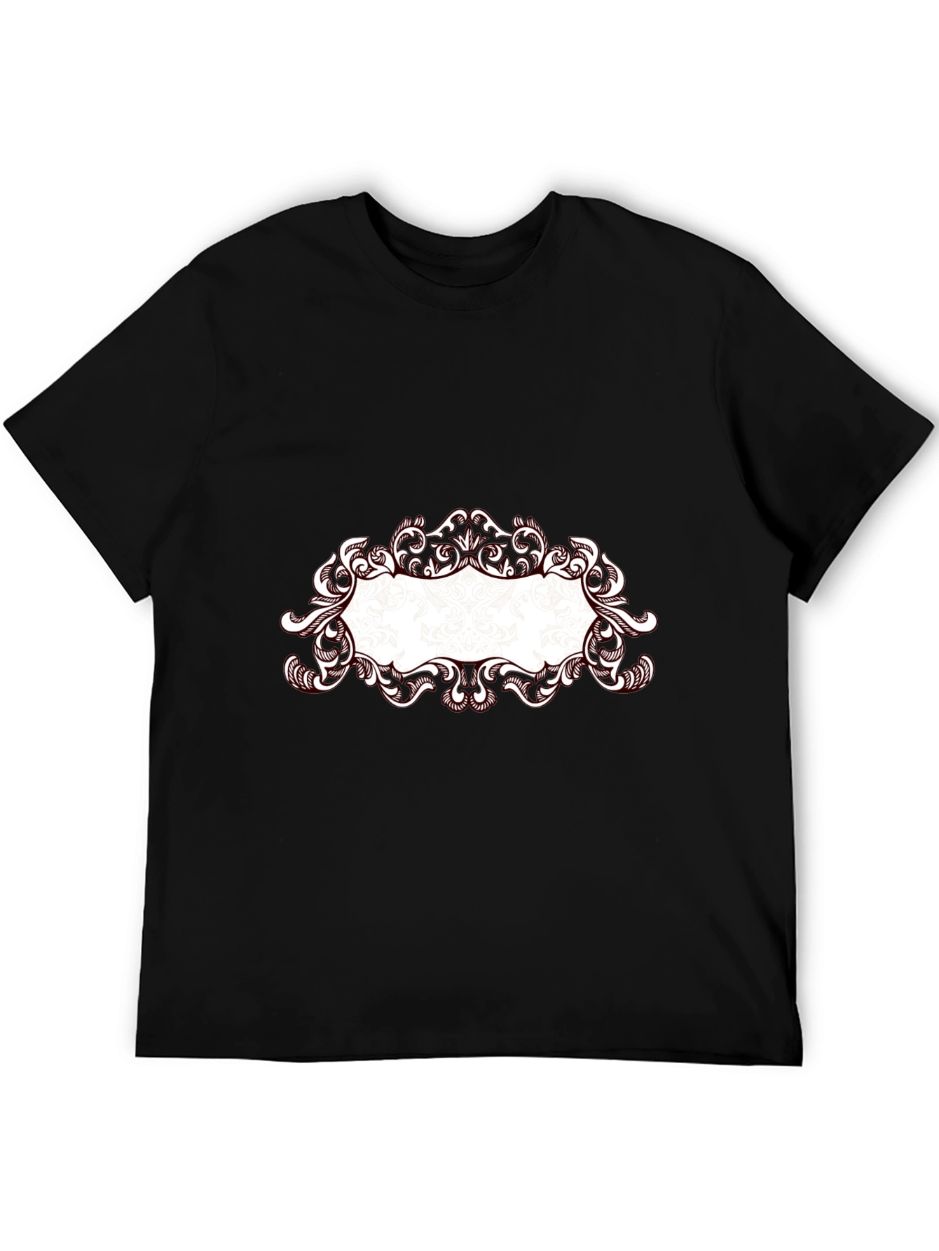 Elegant Frame Black T-Shirt