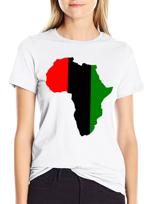 Pan African Flag Africa Map T-Shirt