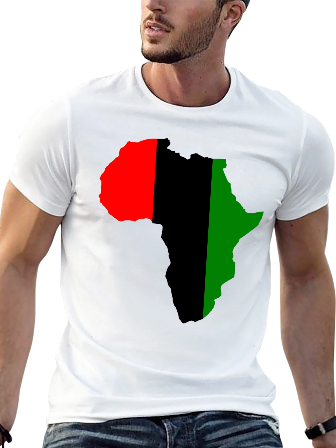 Pan African Flag Africa Map T-Shirt