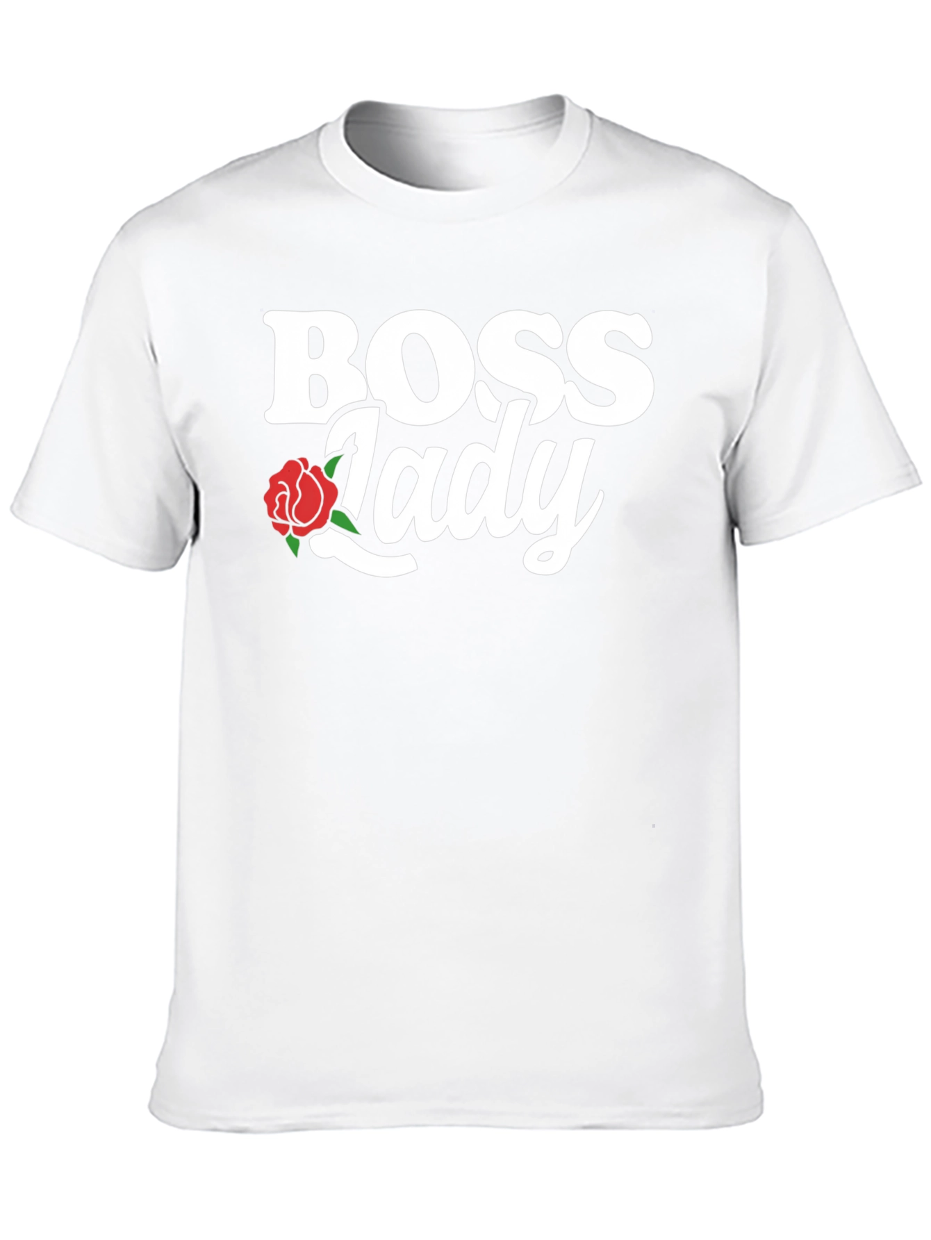 Boss Lady Graphic Tee - Trendy Rose Design