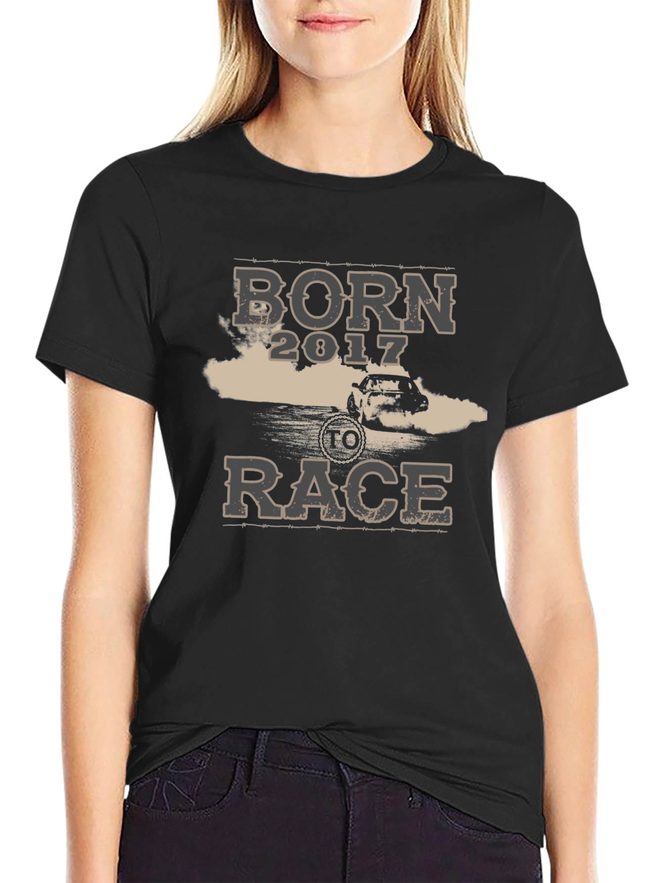 Born to Race 2017 Black Graphic Tee