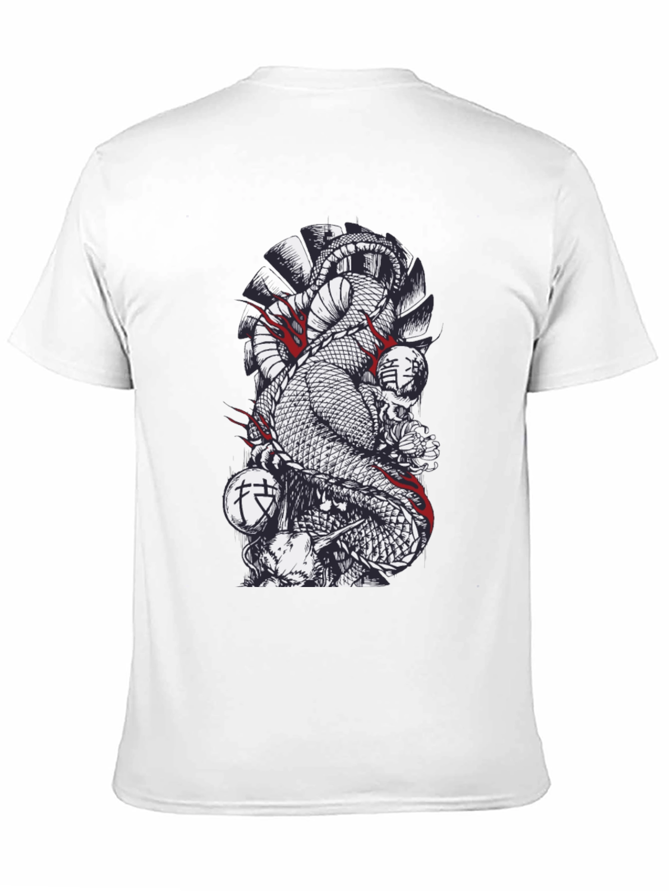 Snake & Skull Graphic Black T-Shirt