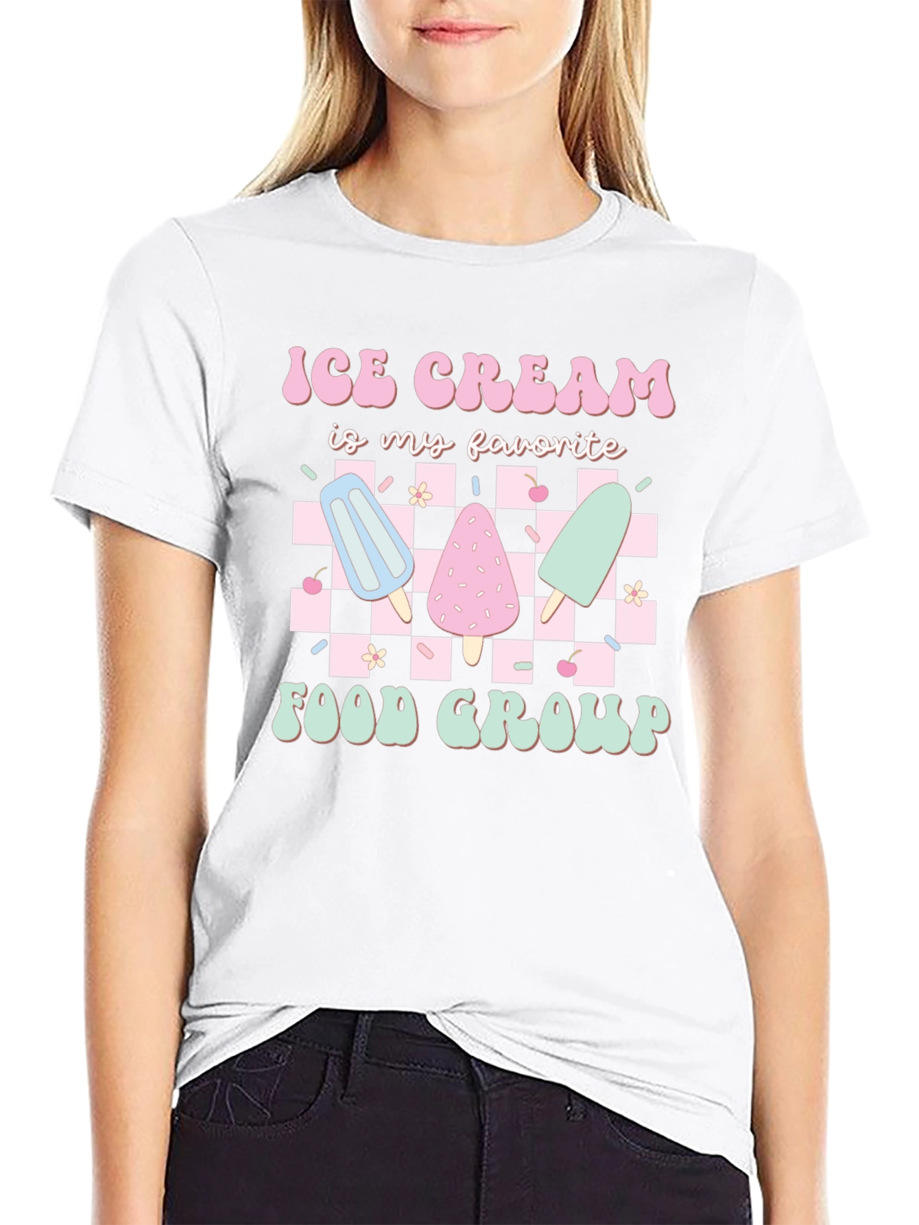 Ice Cream Food Group Graphic Tee