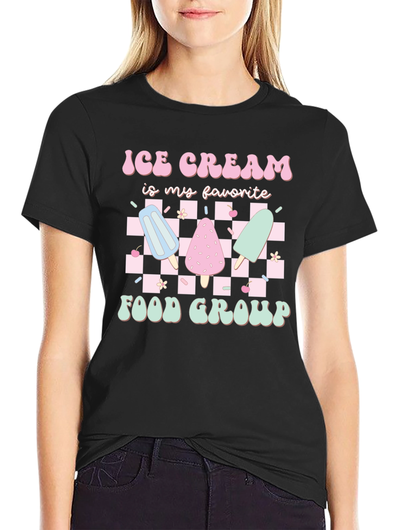 Ice Cream Food Group Graphic Tee
