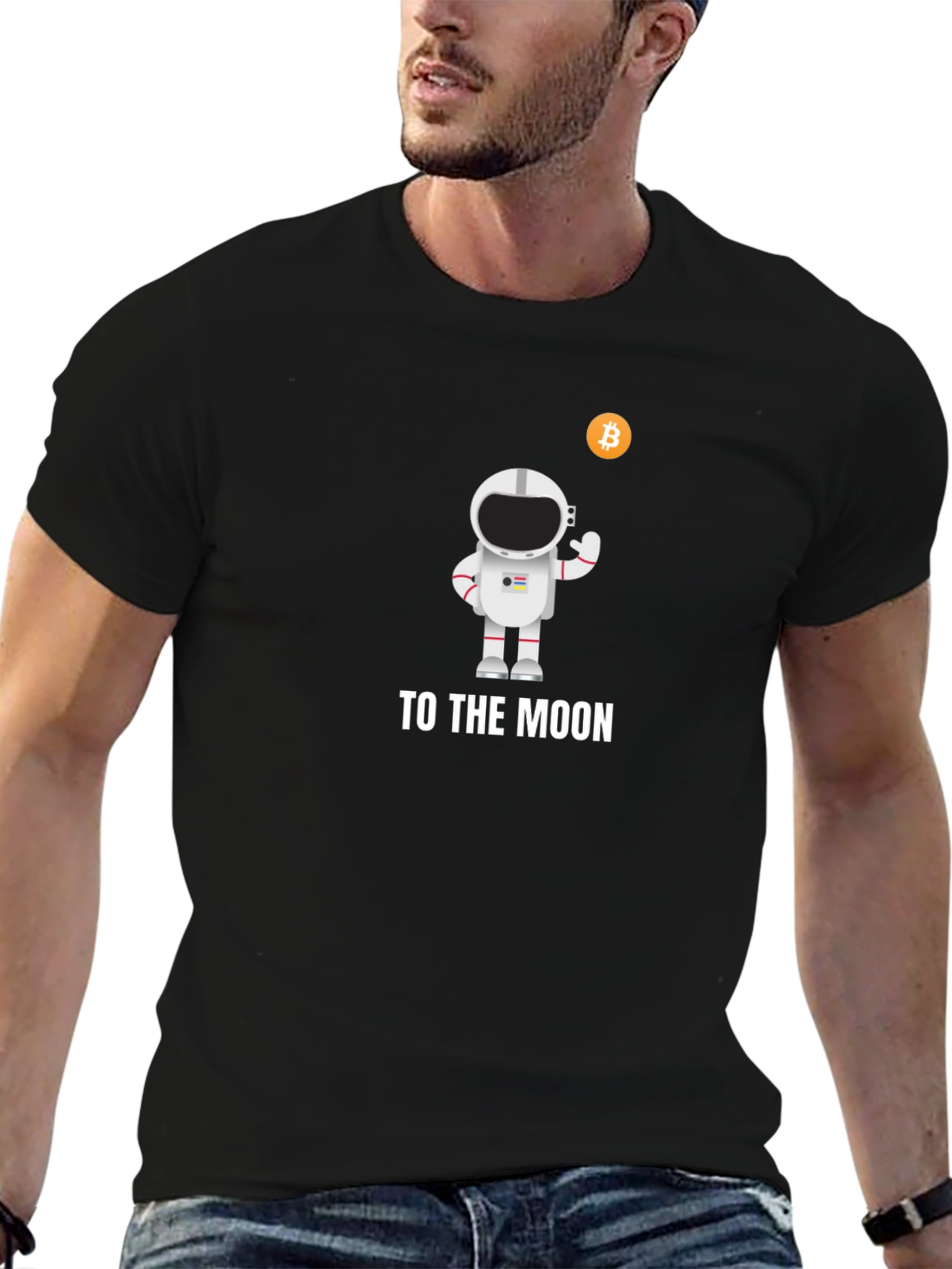 Bitcoin Astronaut Black T-Shirt